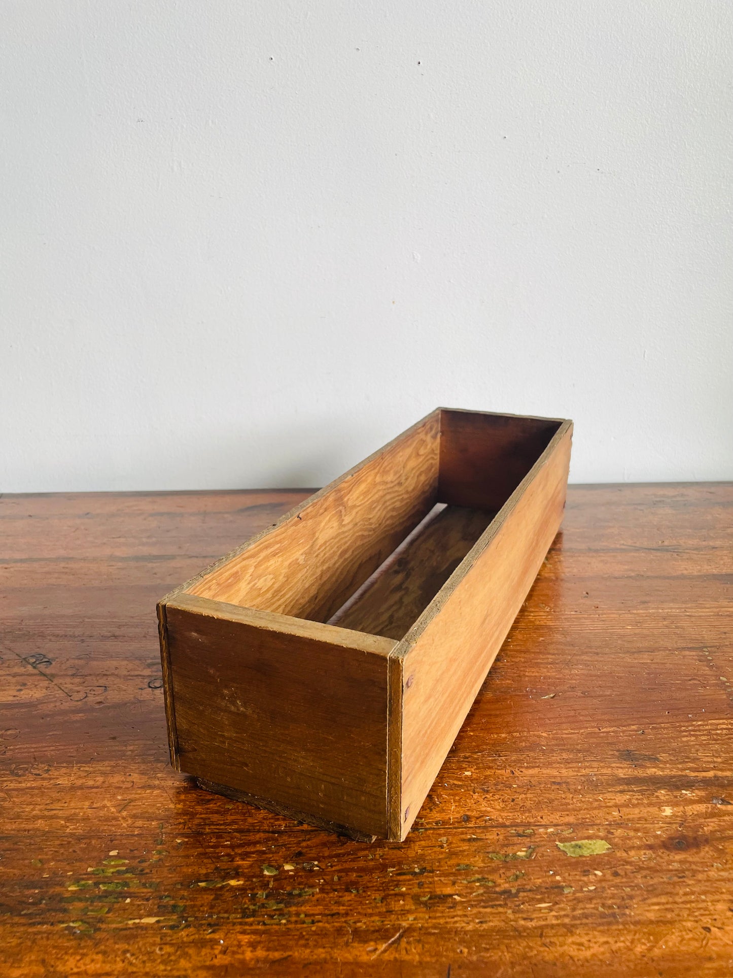 Vintage Slim Wooden Crate Box - From a Barn in Haldimand County - ONE CRATE - Crate B