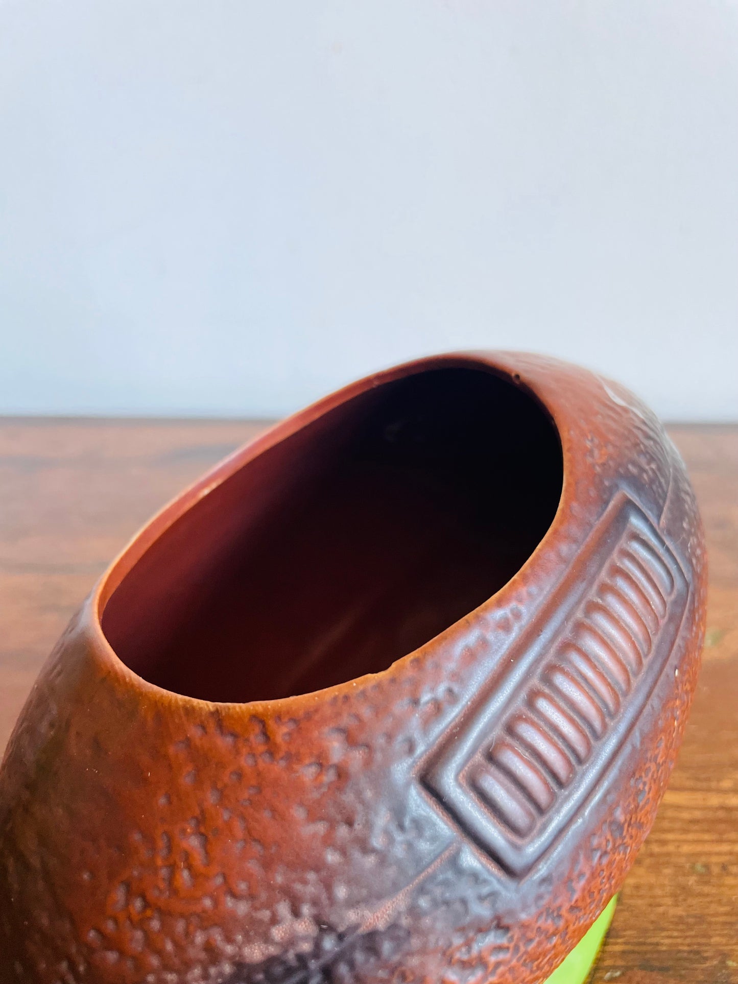 Vintage Ceramic Football Planter or Pencil Holder Cup - Made in Japan - Would Also Be Great to Hold Cutlery/Straws at a Football Party!