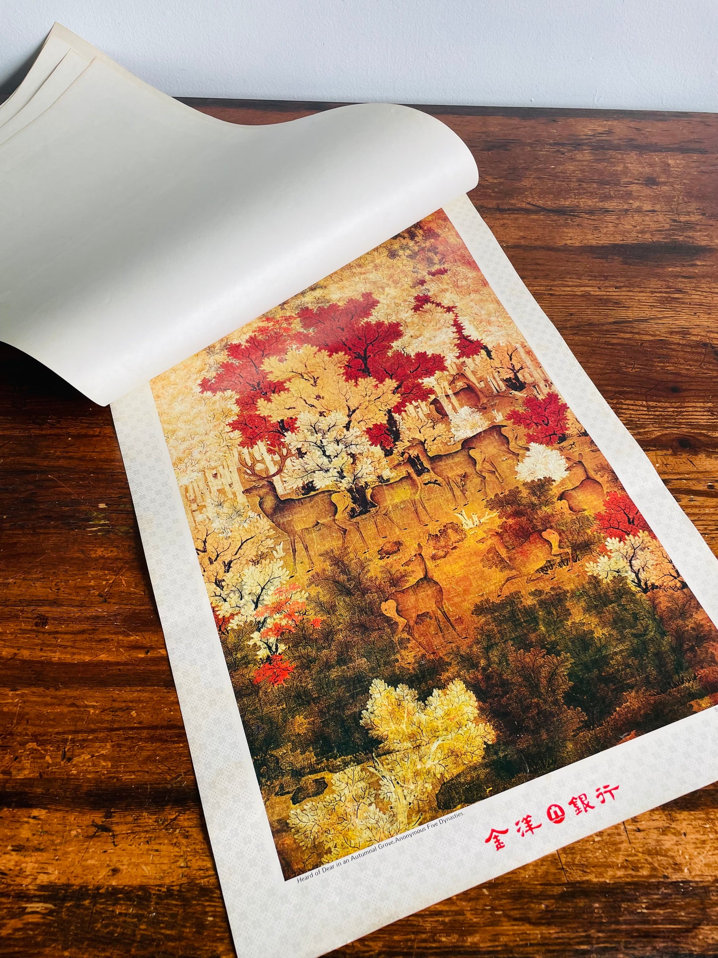 Collection of 6 Chinese Art Posters Ready to Frame - Flowers, Birds, Peacocks, Gardens, Deer, Etc.