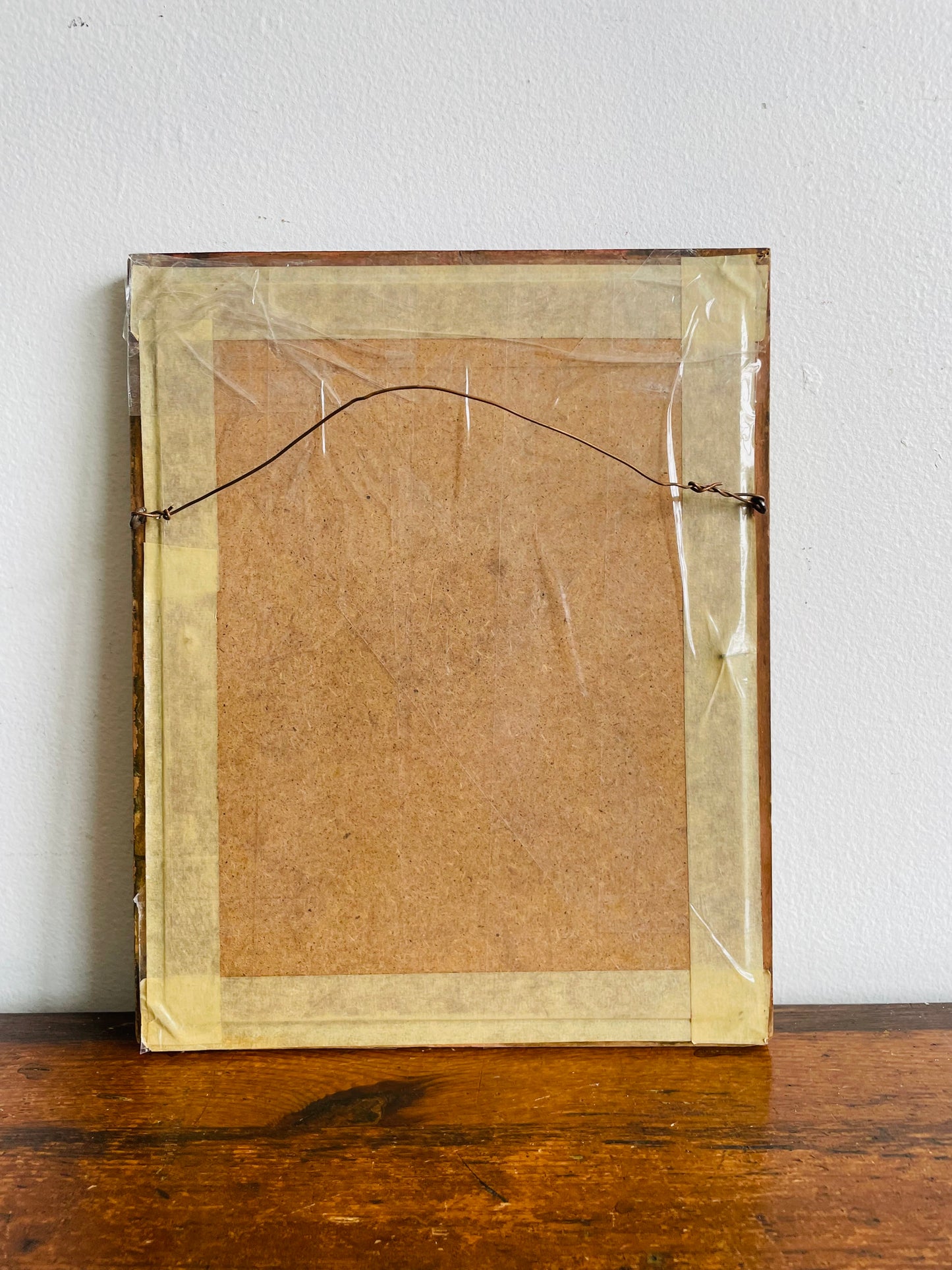 1930s Print Picture of Thatched Roof Cottage Village Scene - "Old Scotia's Shrine - The Burns"