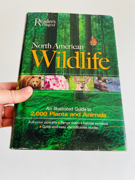 Reader's Digest North American Wildlife Hardcover Book (1982) - 2000 Plants & Animals with Illustrations