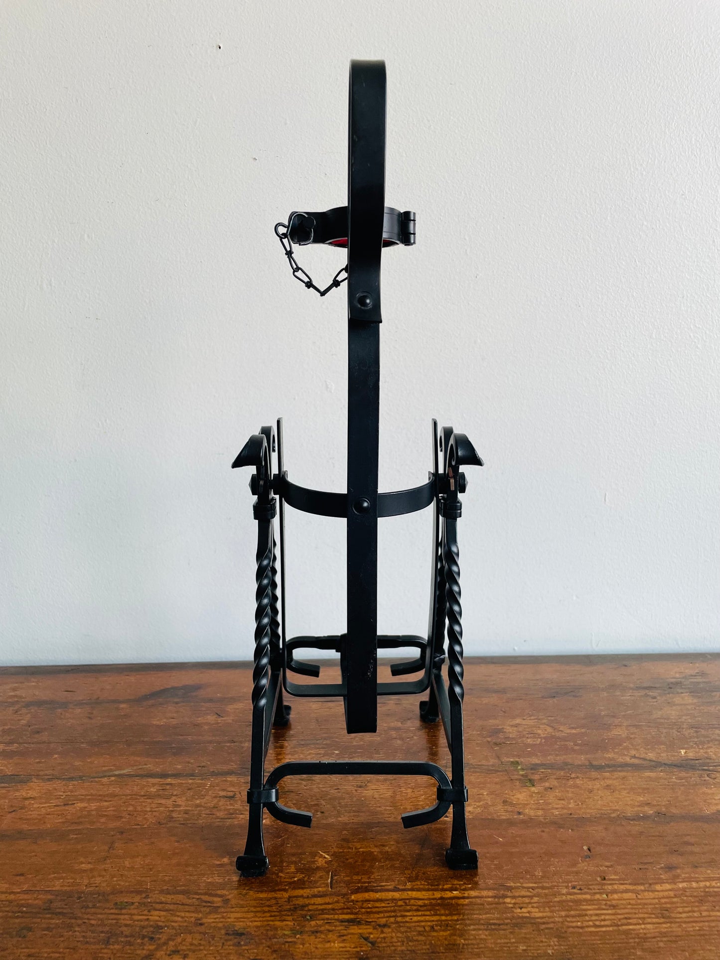 1960s Asbach Uralt Brandy Bottle Iron Swing Pour Cradle #1