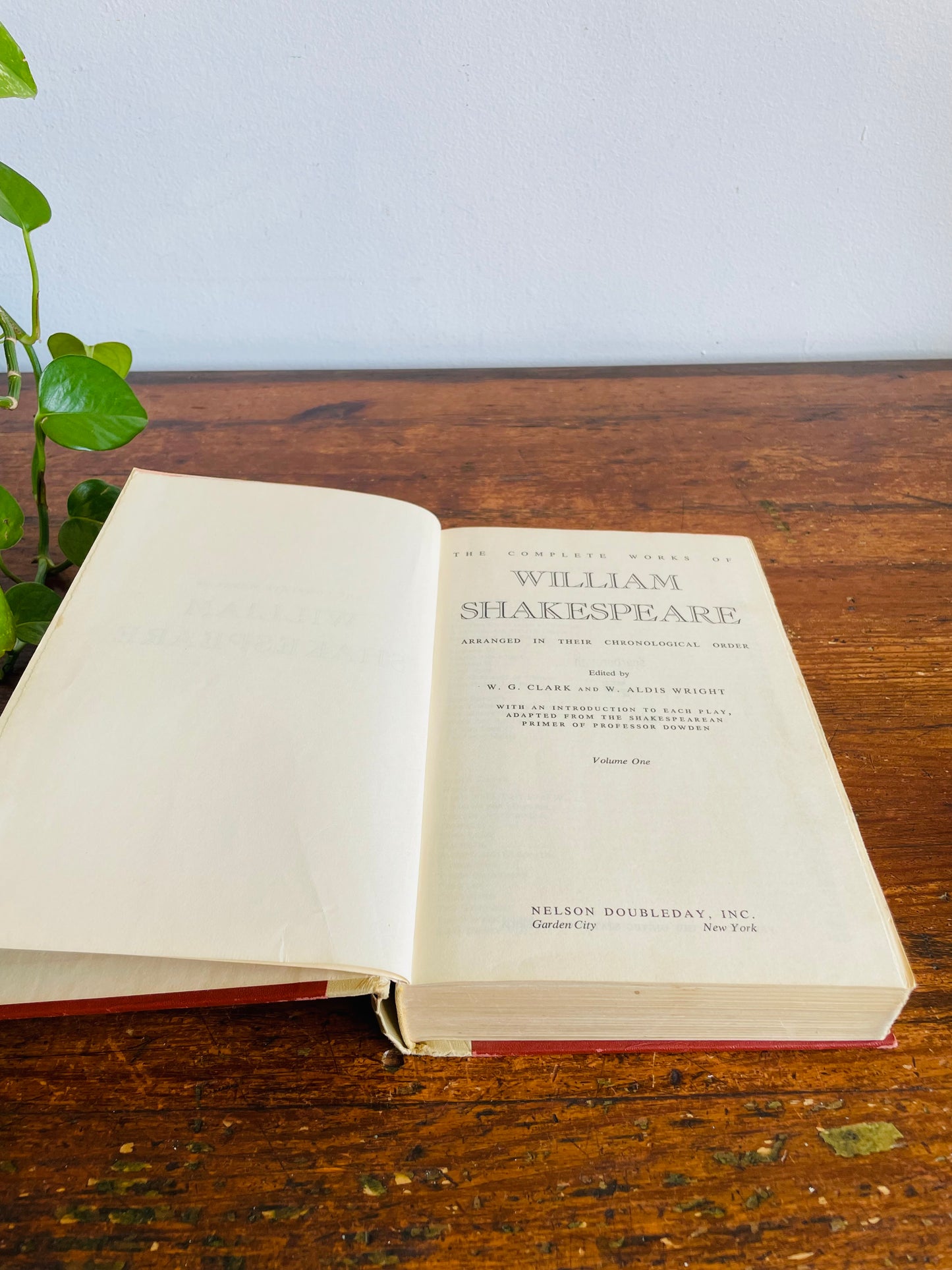 Vintage The Complete Works of William Shakespeare Volume 1 Hardcover Book