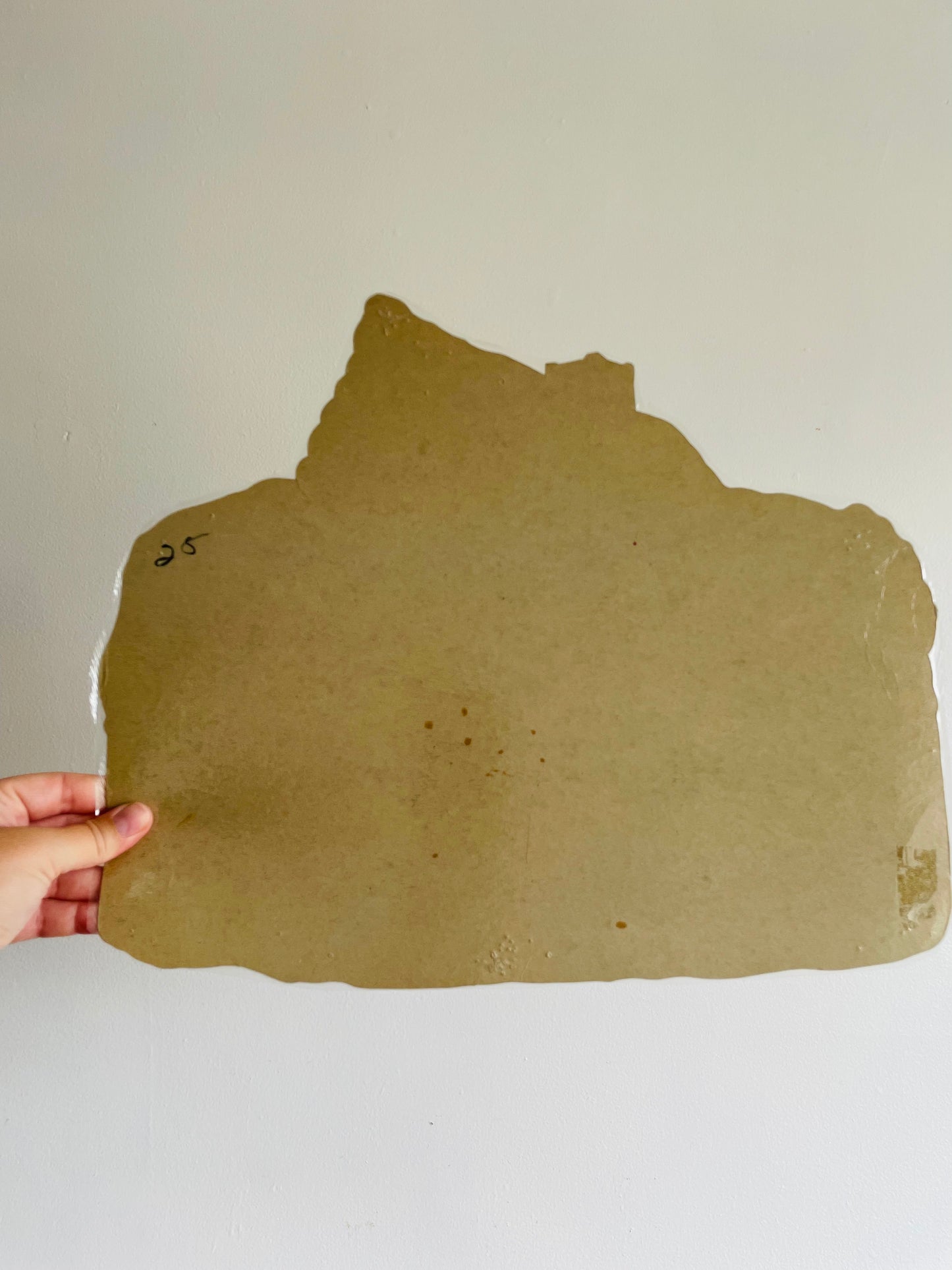 Vintage Thanksgiving Cardboard Cutout - Pilgrim Returning Home with Turkey