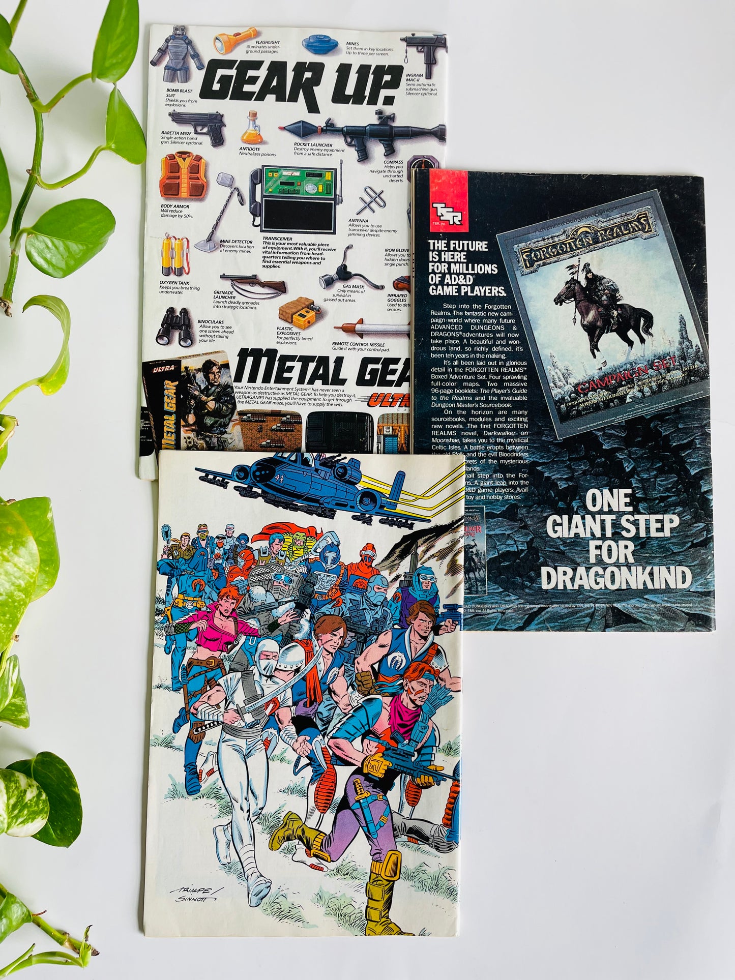 Vintage 1987 & 1988 Marvel G.I. Joe Comic Book Bundle - Includes 3 Comics - Issue 3, Issue 10, Issue 75 - G.I. Joe Order of Battle The Official G.I. Joe Handbook / G.I. Joe Special Missions