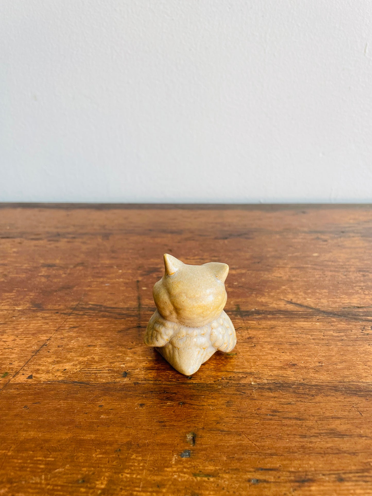 Mini Glazed Owl Figurine - Ting Things Hand Crafted in Canada