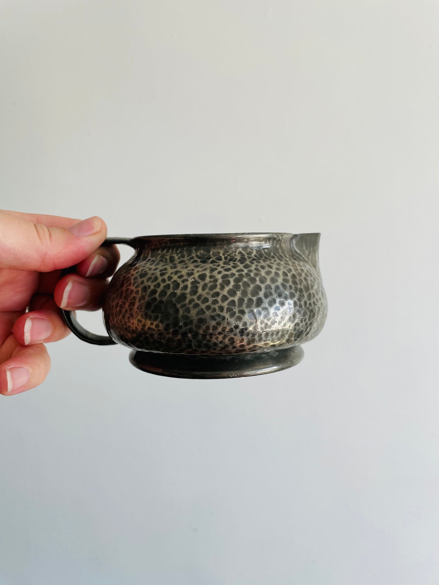 Hammered English Pewter 01075 Creamer Pitcher Jug - Made in England