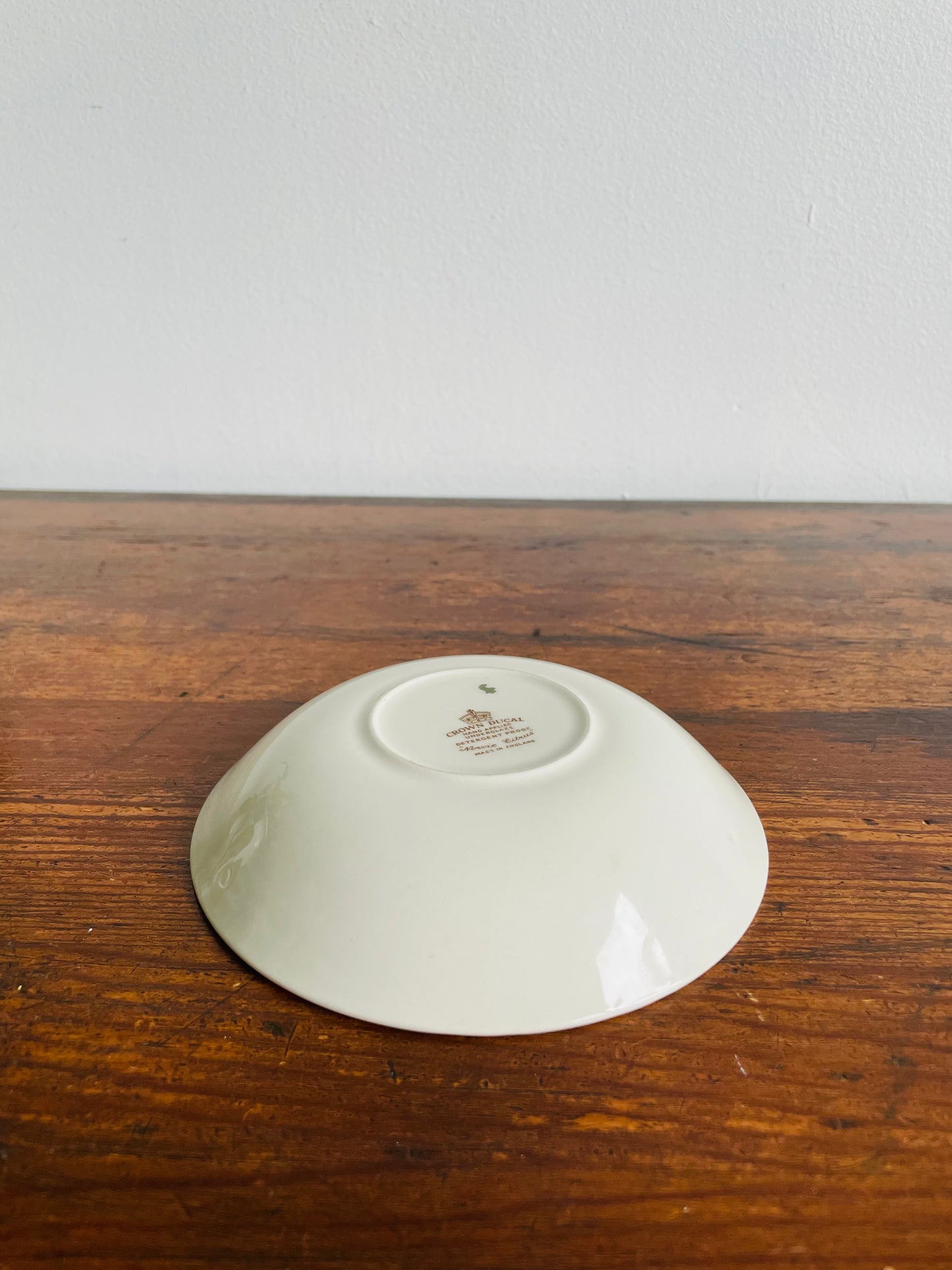 Crown Ducal Norvic Citrus Pattern Shallow Bowl Trinket Dish with Fruit Design - Made in England