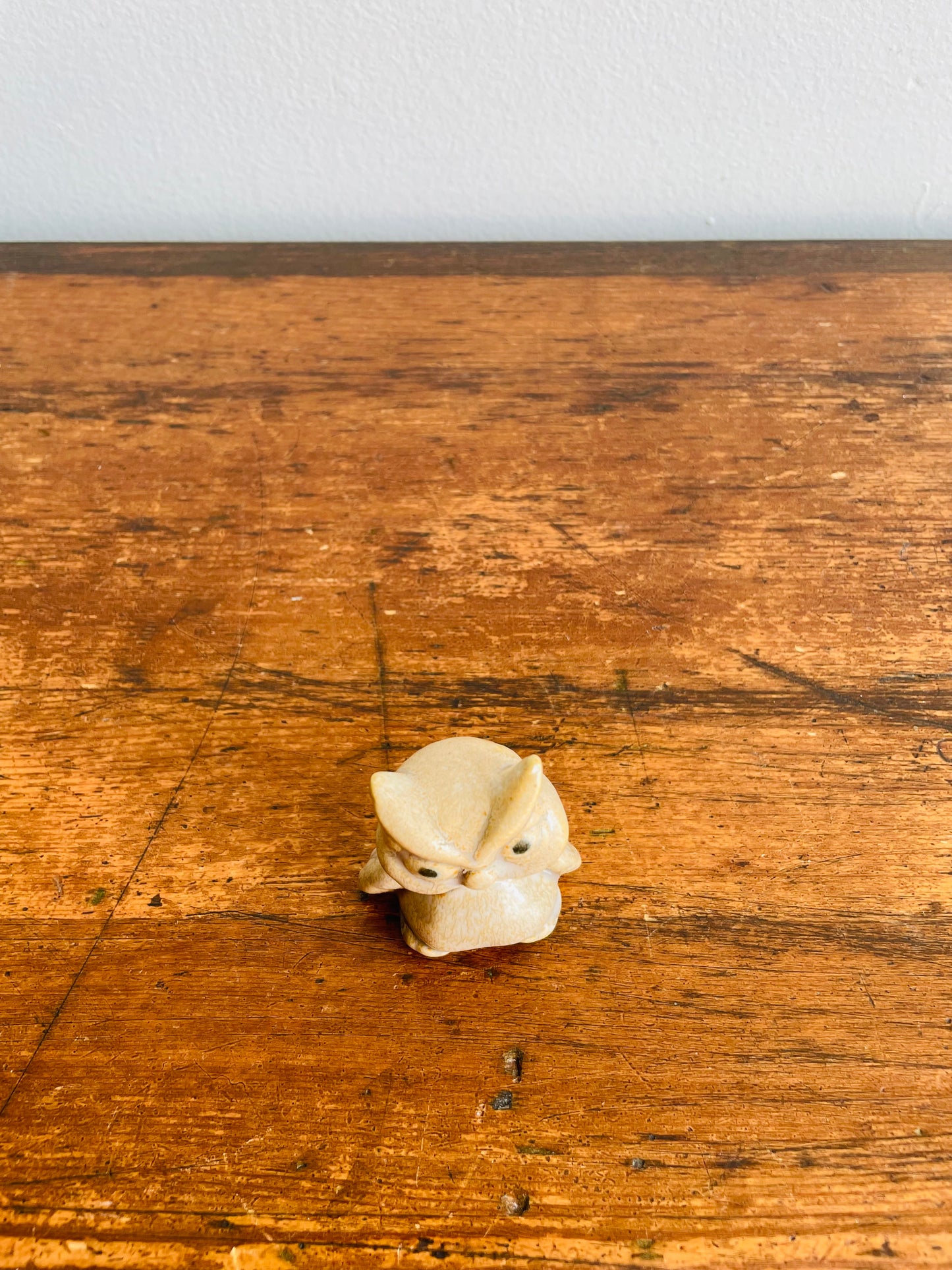 Mini Glazed Owl Figurine - Ting Things Hand Crafted in Canada