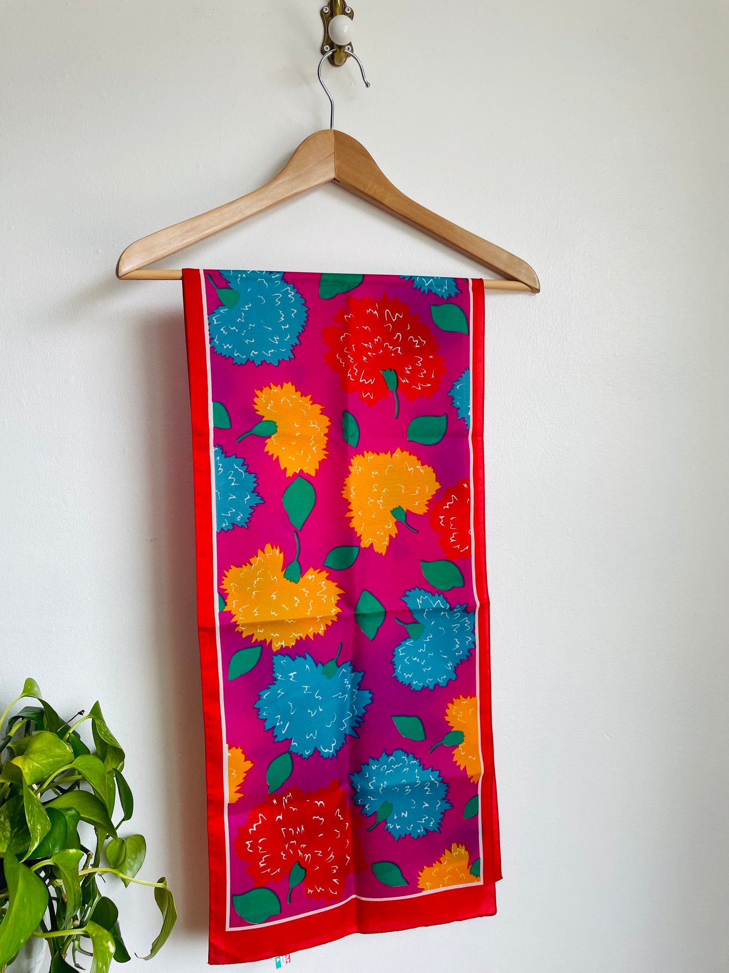 Bright Floral Scarf in Original Gift Box - Made in Italy