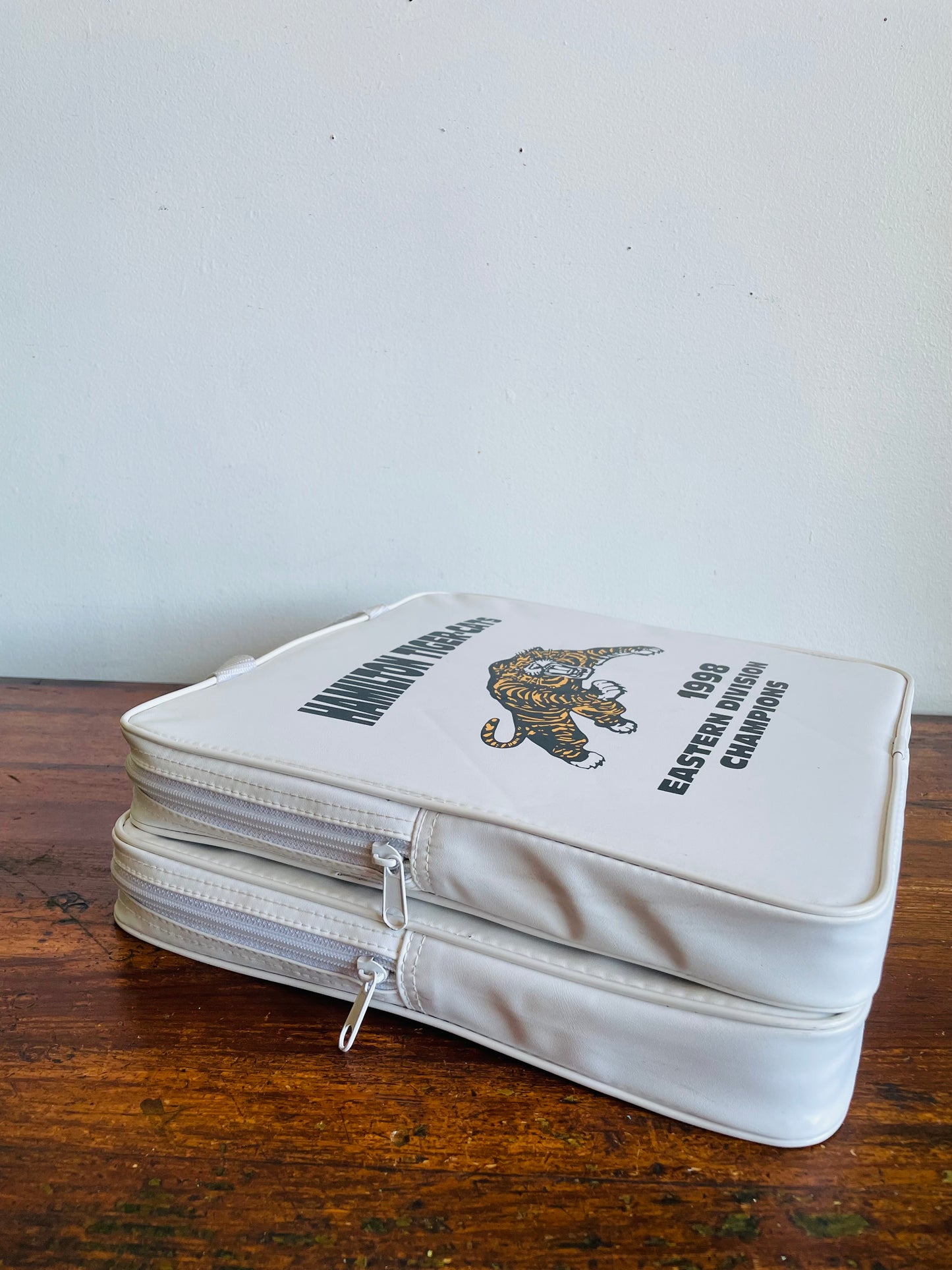 Vintage Hamilton Tiger-Cats Football 1998 Eastern Division Champions Stadium Seat Cushions with Handles - Set of 2