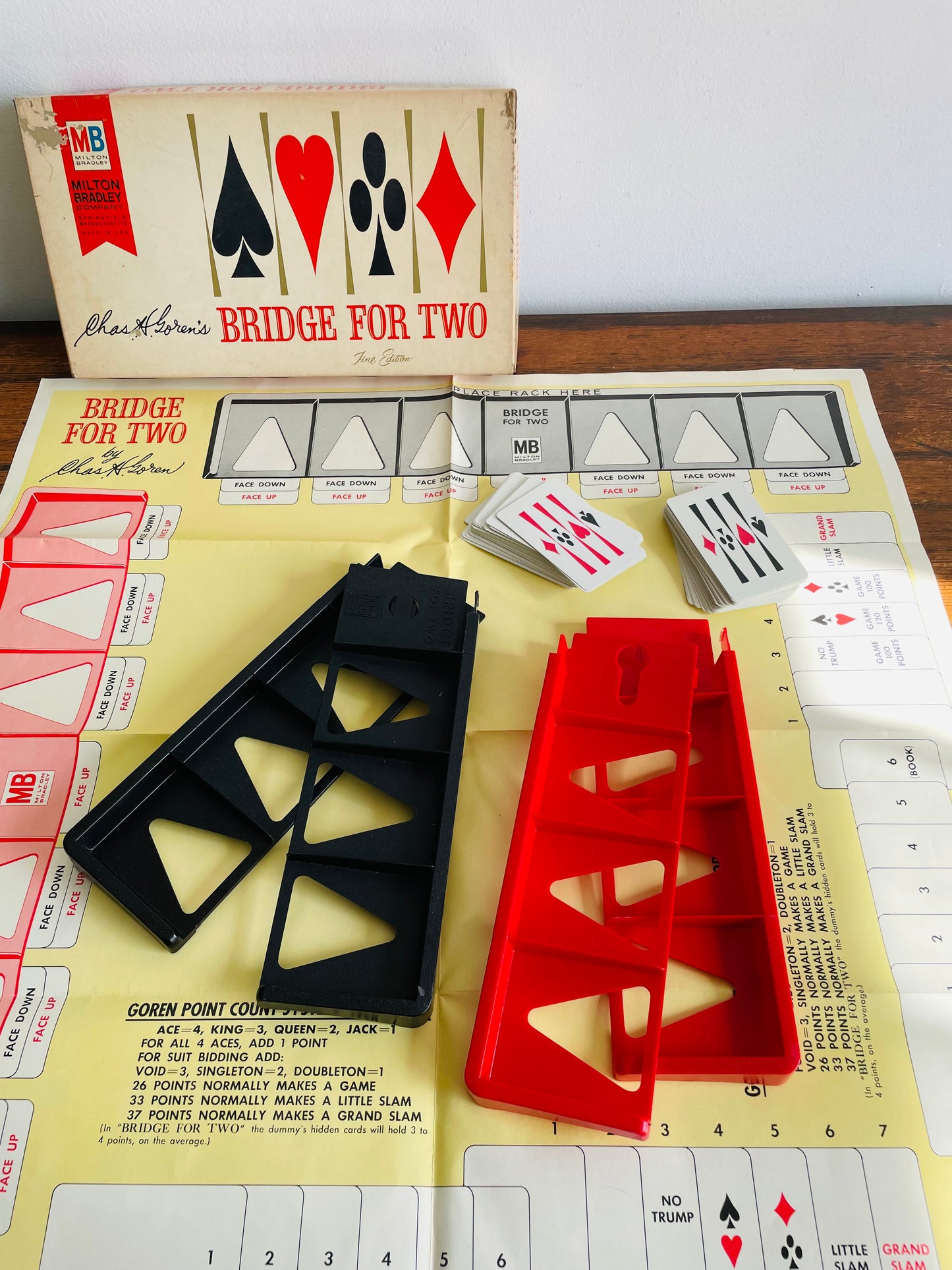 1964 Milton Bradley Company Charles Goren Bridge for Two Fine Edition Game