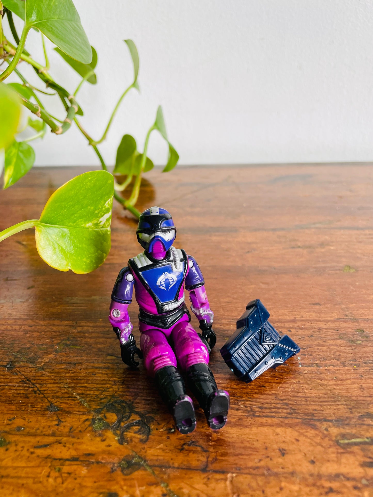 Vintage 1987 Hasbro Action Figure Toy - G.I. Joe Techno-Viper V1 - Includes Backpack Accessory