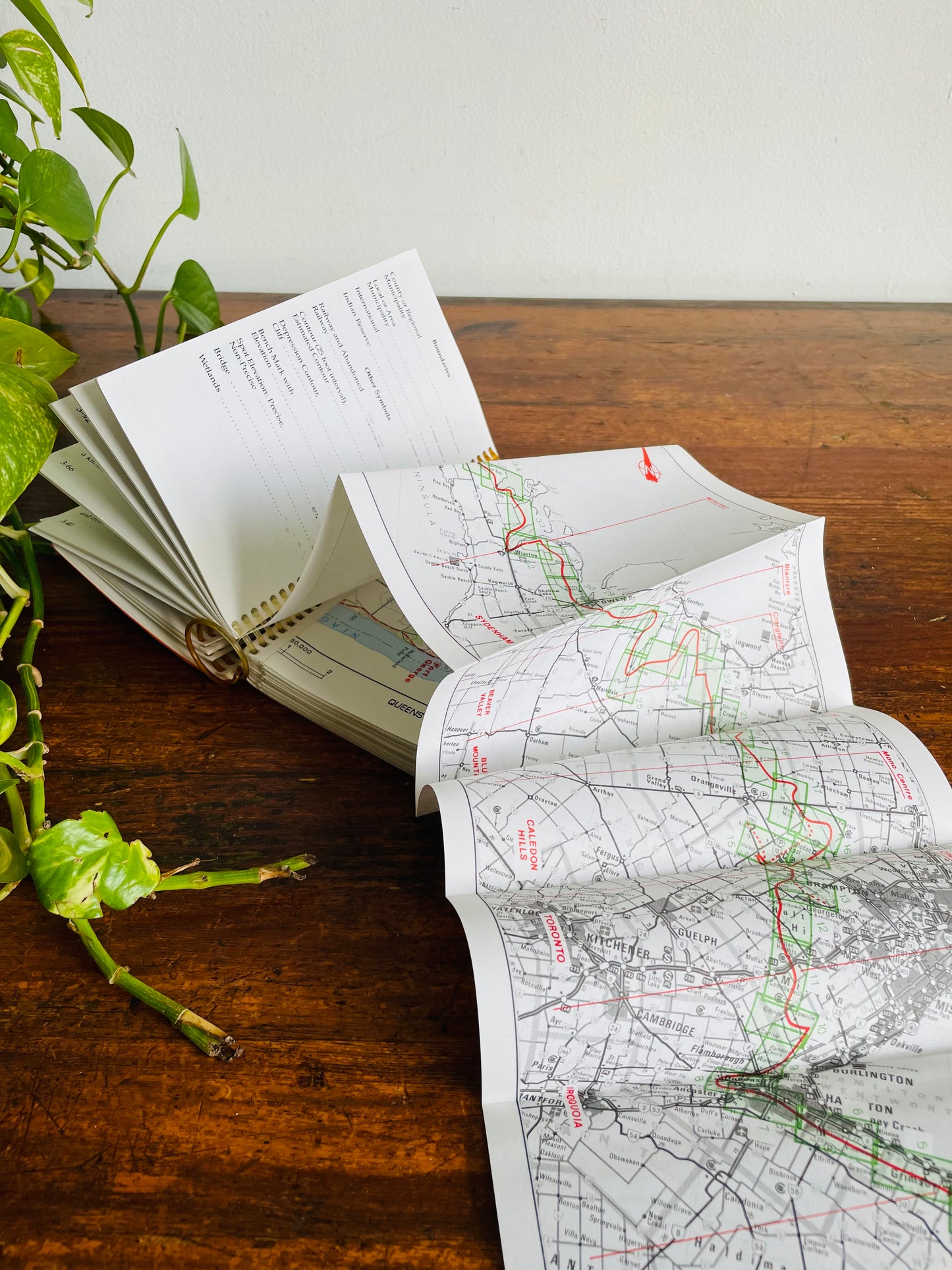 Vintage Guide to The Bruce Trail Spiral Bound Book - Seventeenth Edition (1990)