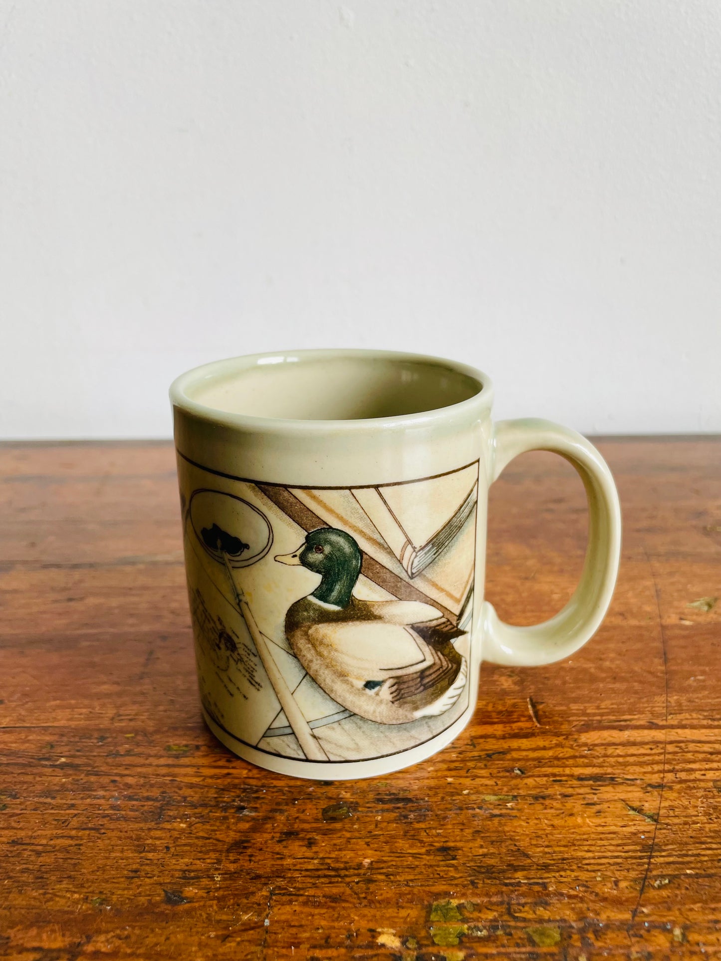Otagiri Japan Topography of a Duck Mug