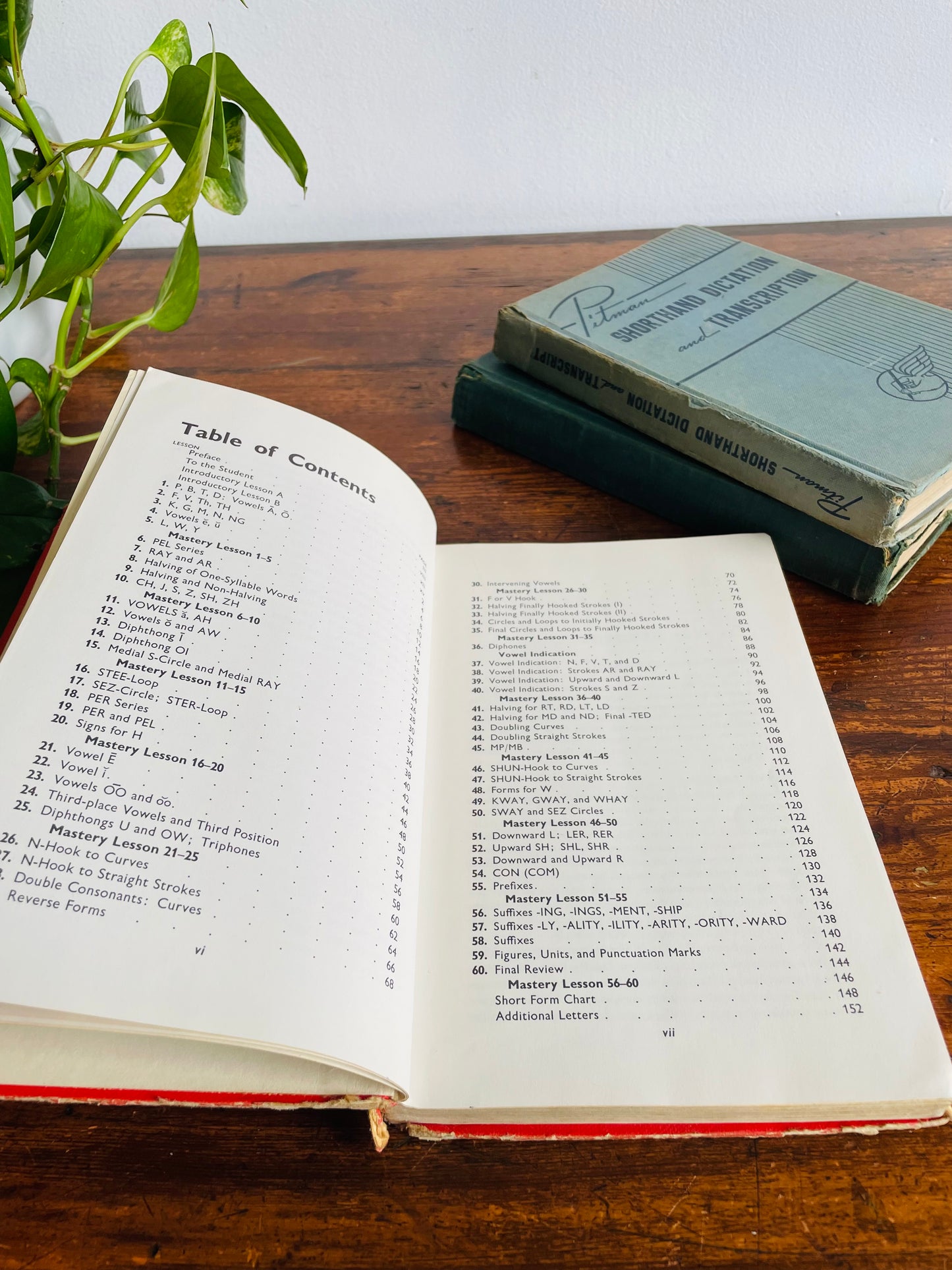 Shorthand Clothbound Hardcover Book Bundle - Set of 3 - Pitman Shorthand Dictation & Transcription, New Basic Course in Pitman Shorthand (1962), & Steps to Success in Shorthand Book II (1948)