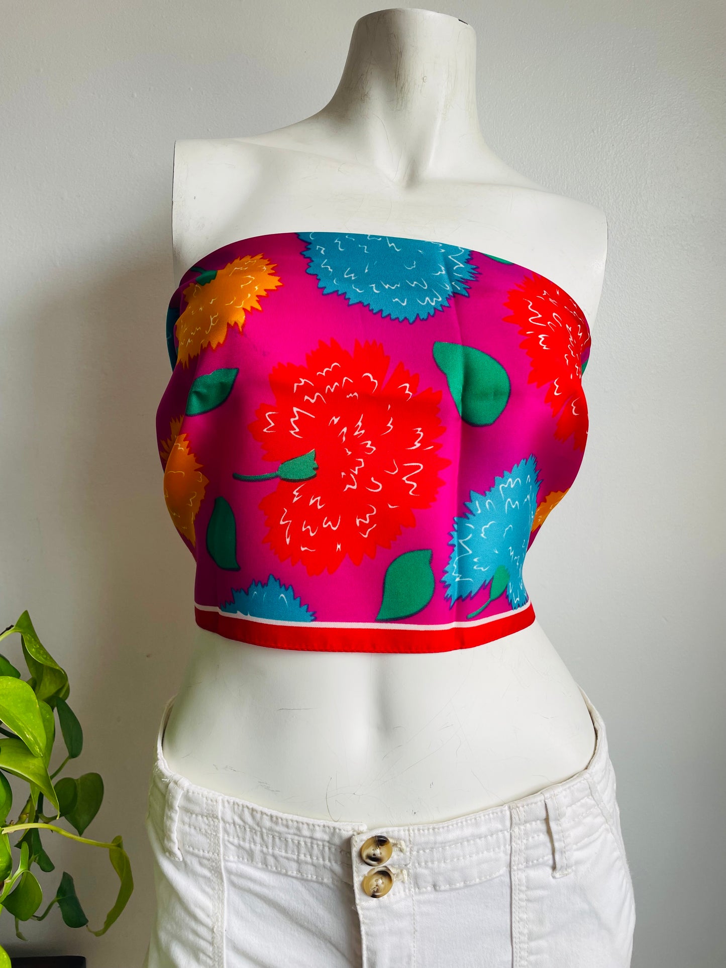 Bright Floral Scarf in Original Gift Box - Made in Italy