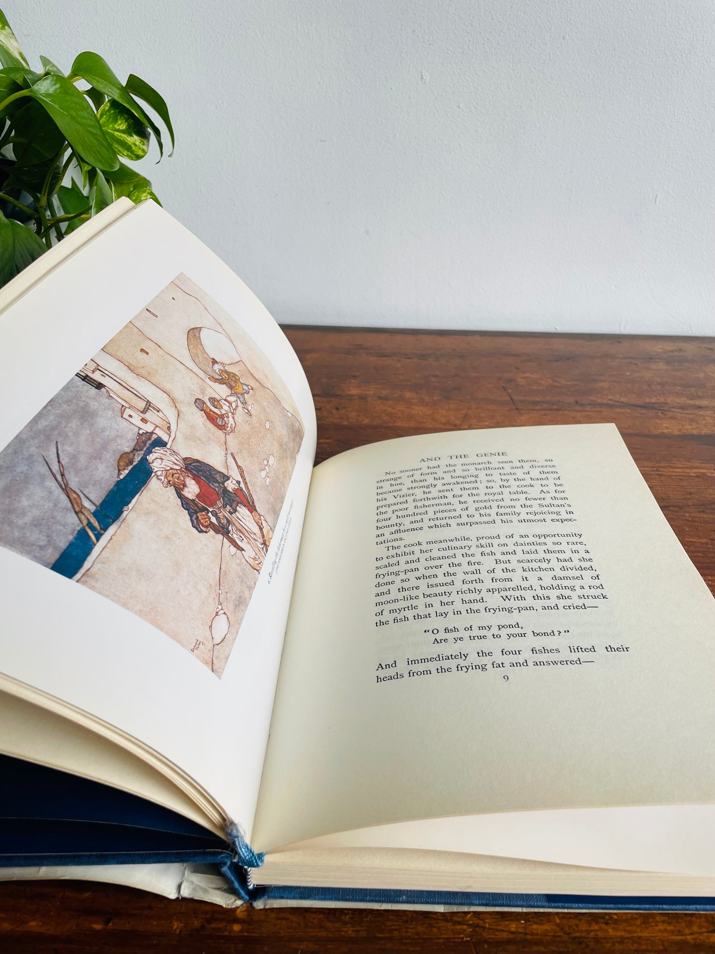 Arabian Nights Hardcover Book - Classic Collector's Series Selection of Tales Retold by Laurence Houseman & Illustrated by Edmund Duluc (1983)