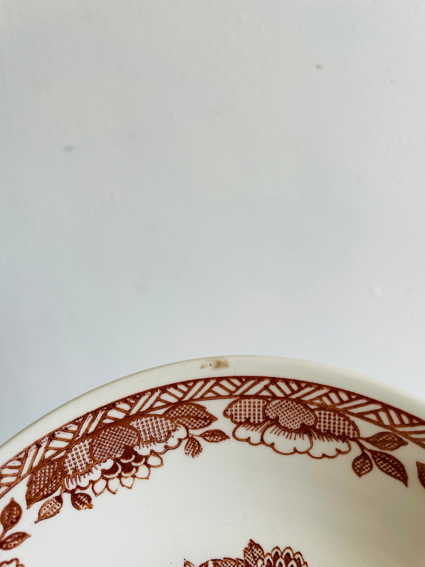 Broadhurst English Ironstone Cereal Bowls - Kathie Winkle Grosvenor Flower Pattern - Set of 2 - Found in Killarney, Ireland