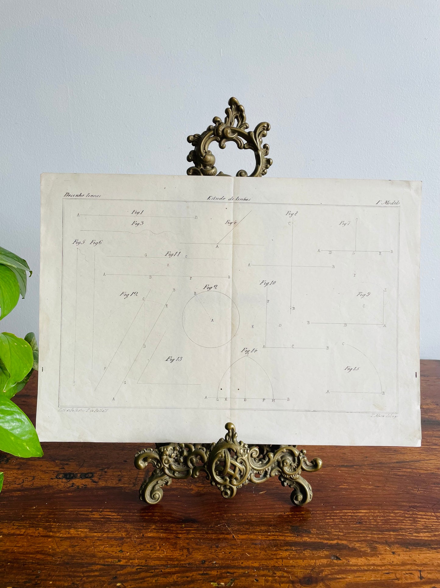 Antique Architecture Art Student Portfolio Drawing - The Study of Lines - Found in Lisbon, Portugal