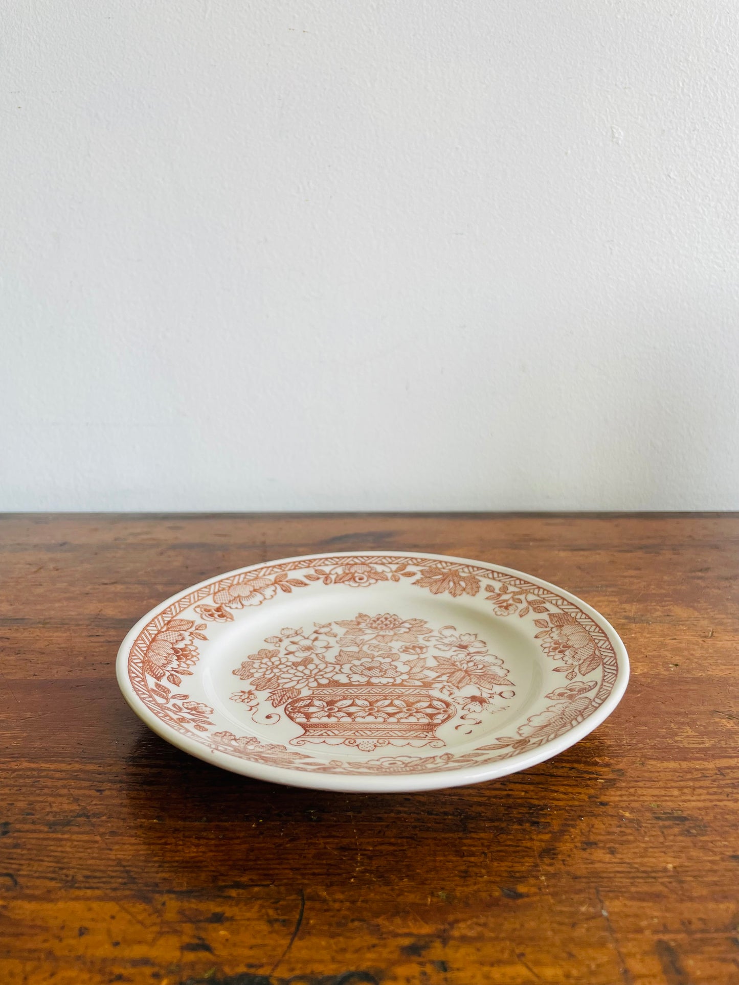Broadhurst English Ironstone Side Dish Plate - Kathie Winkle Grosvenor Flower Pattern - Found in Killarney, Ireland