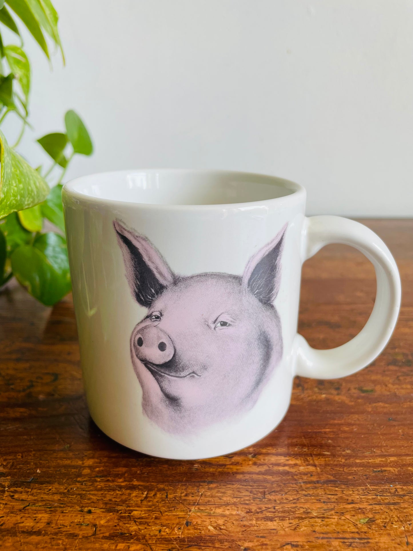 Vintage 1992 Studio Q "Homer" The Pig Mug - Made in Taiwan