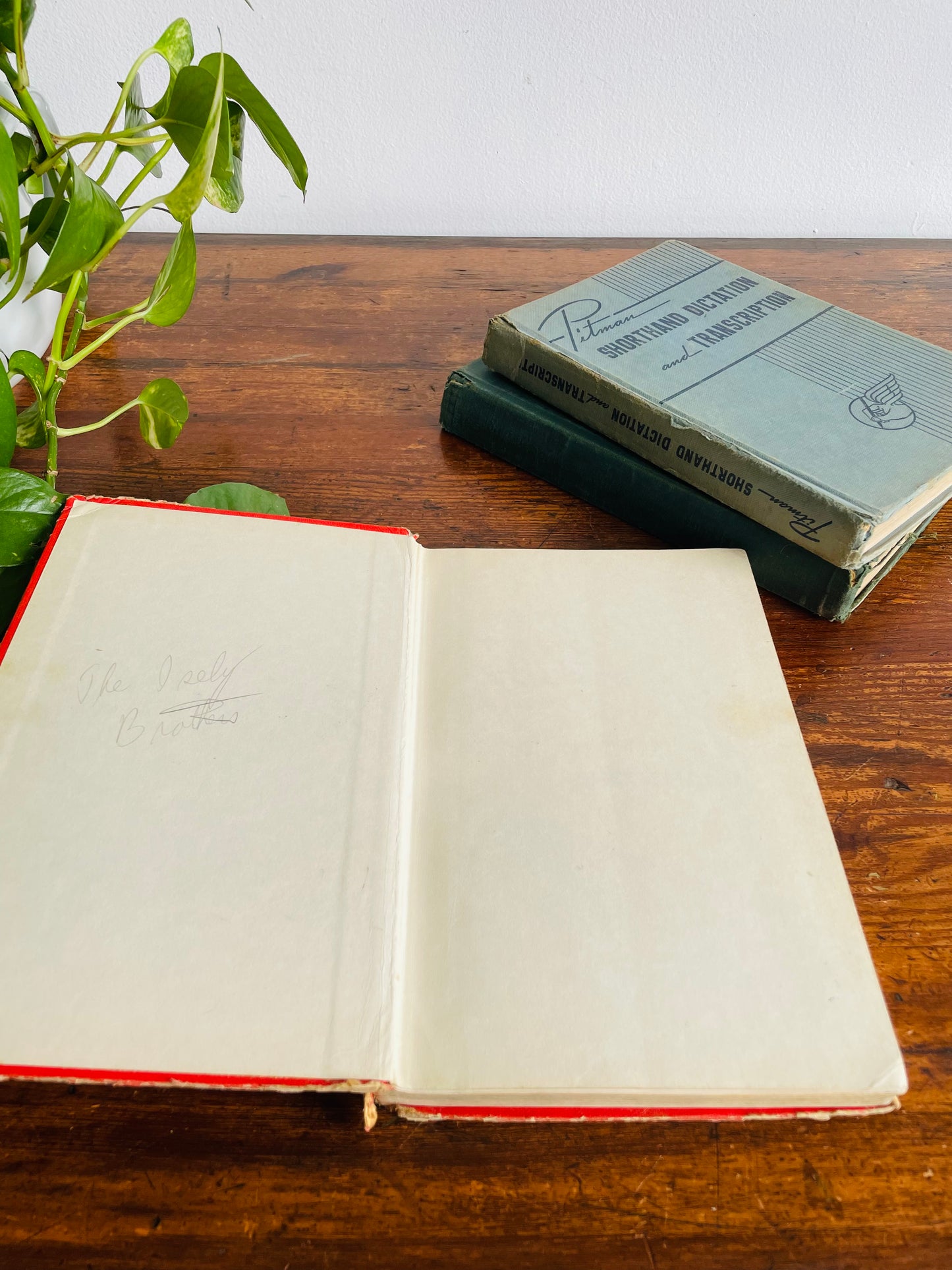 Shorthand Clothbound Hardcover Book Bundle - Set of 3 - Pitman Shorthand Dictation & Transcription, New Basic Course in Pitman Shorthand (1962), & Steps to Success in Shorthand Book II (1948)