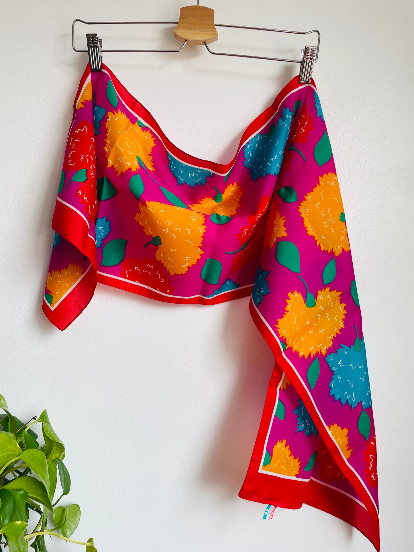 Bright Floral Scarf in Original Gift Box - Made in Italy