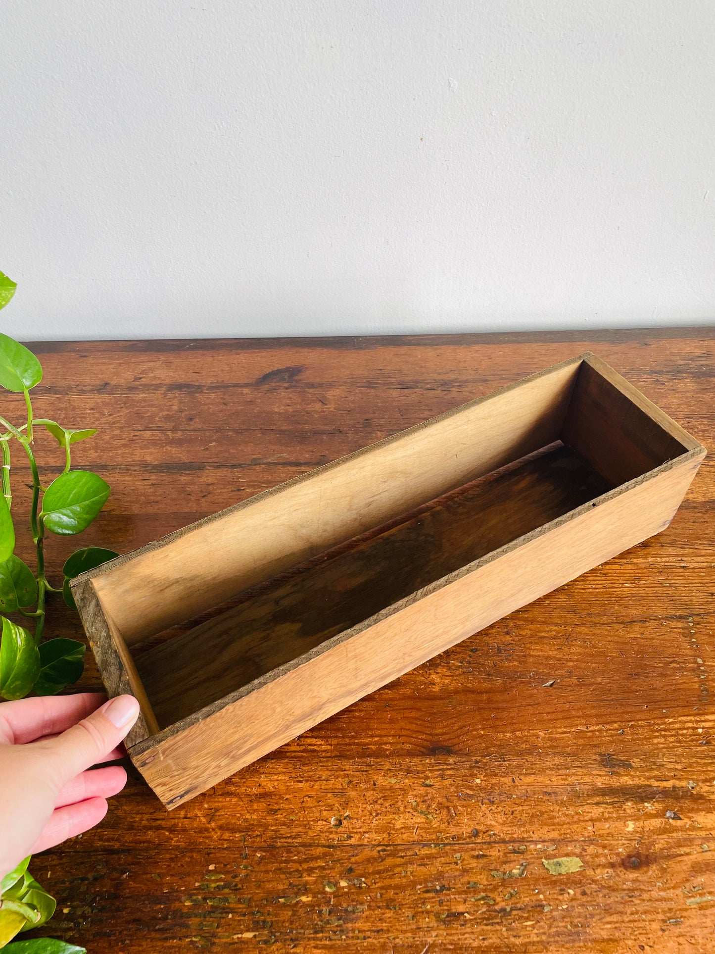 Vintage Slim Wooden Crate Box - From a Barn in Haldimand County - ONE CRATE - Crate B
