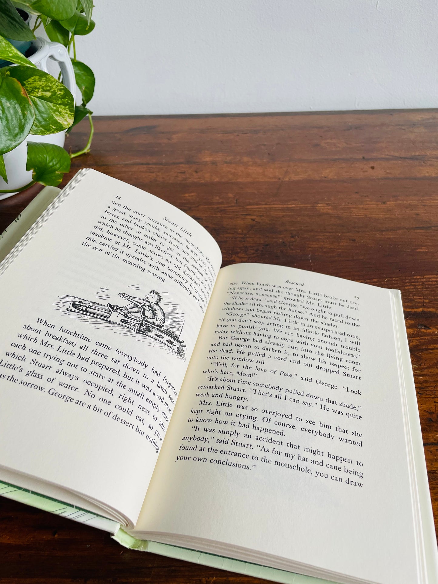 Stuart Little by E. B. White Hardcover Book with Pictures by Garth Williams (1973)