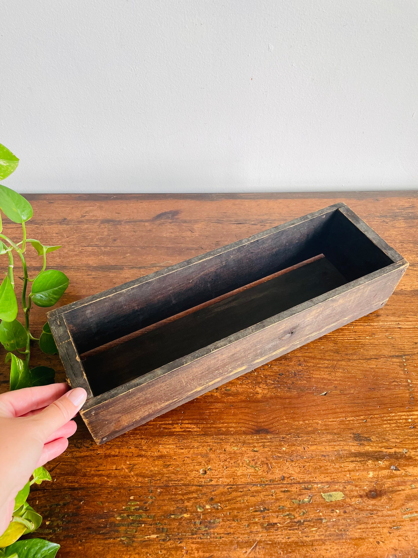 Vintage Slim Wooden Crate Box - From a Barn in Haldimand County - ONE CRATE - Crate A