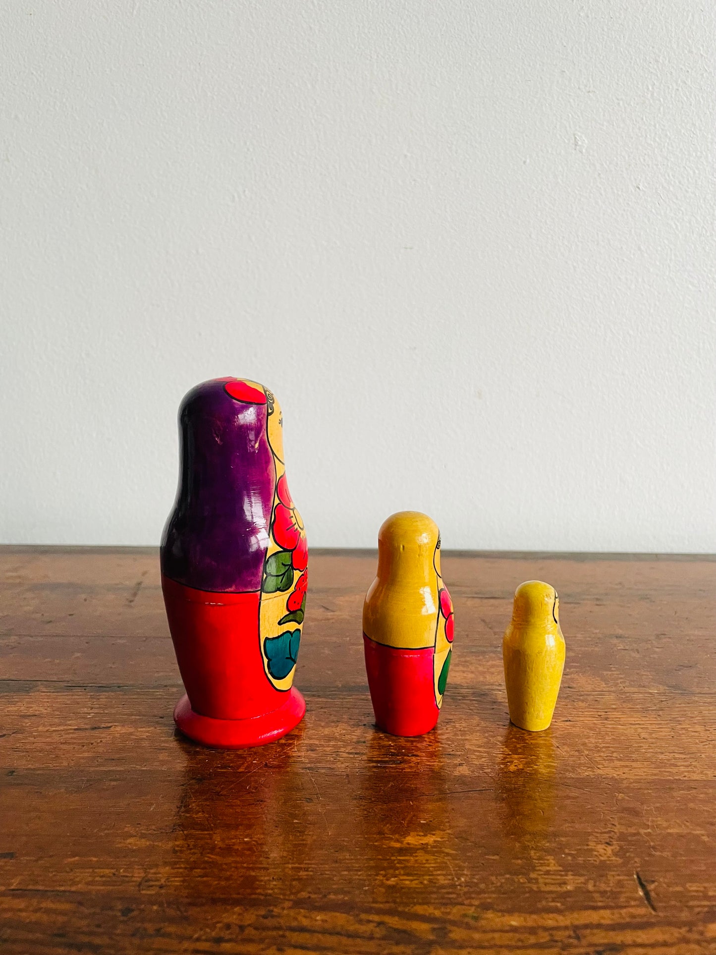Russian Matryoshka Nesting Dolls - Set of 3 Dolls
