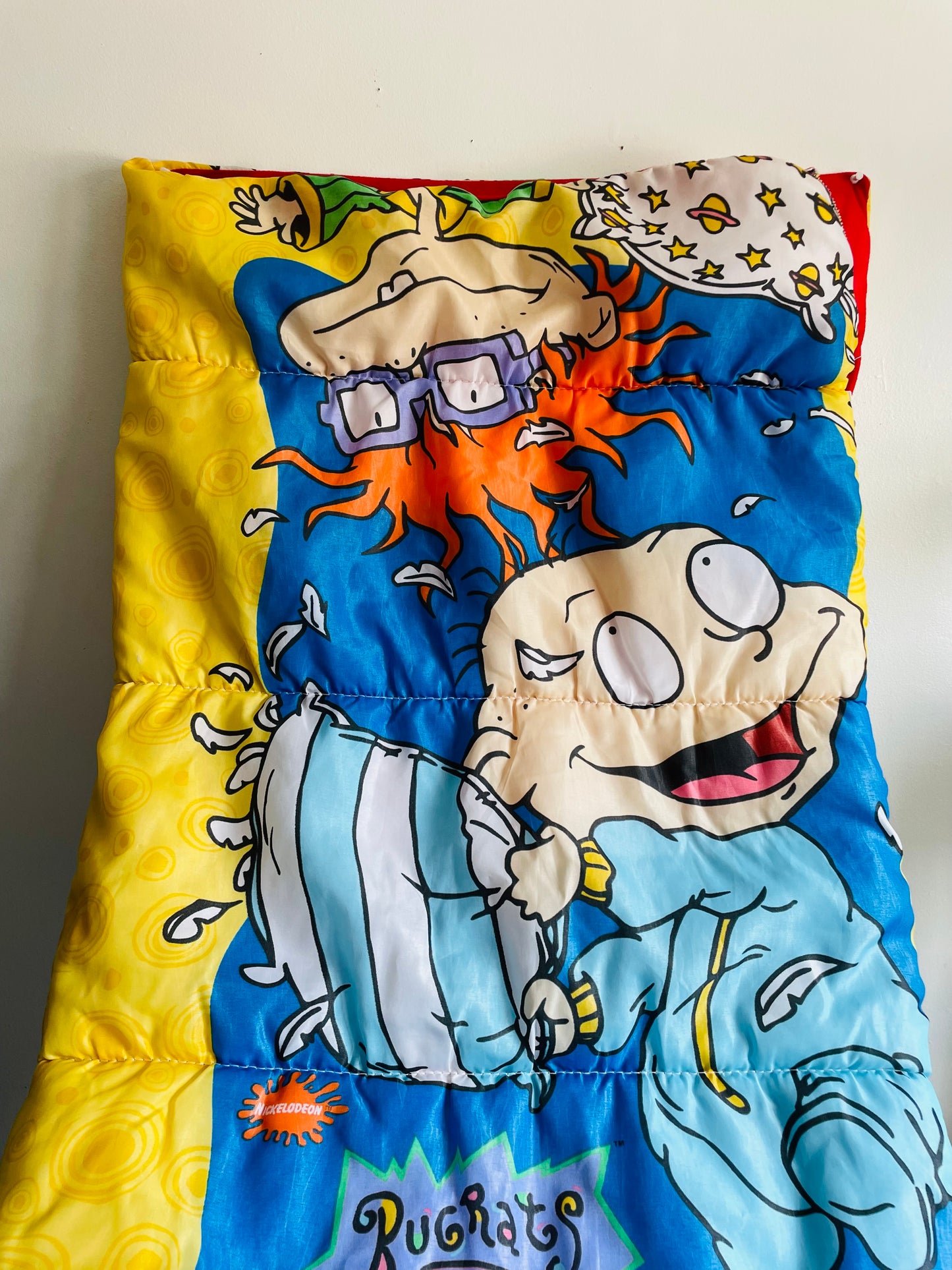 Vintage 1997 Viacom Nickelodeon Rugrats Cartoon Sleeping Bag Blanket