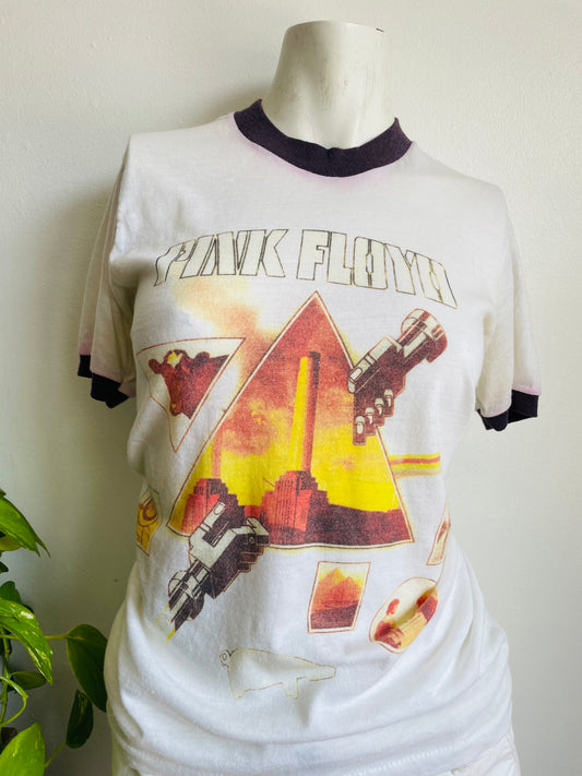 1977 Pink Floyd Band Animals Concert Ringer T-Shirt