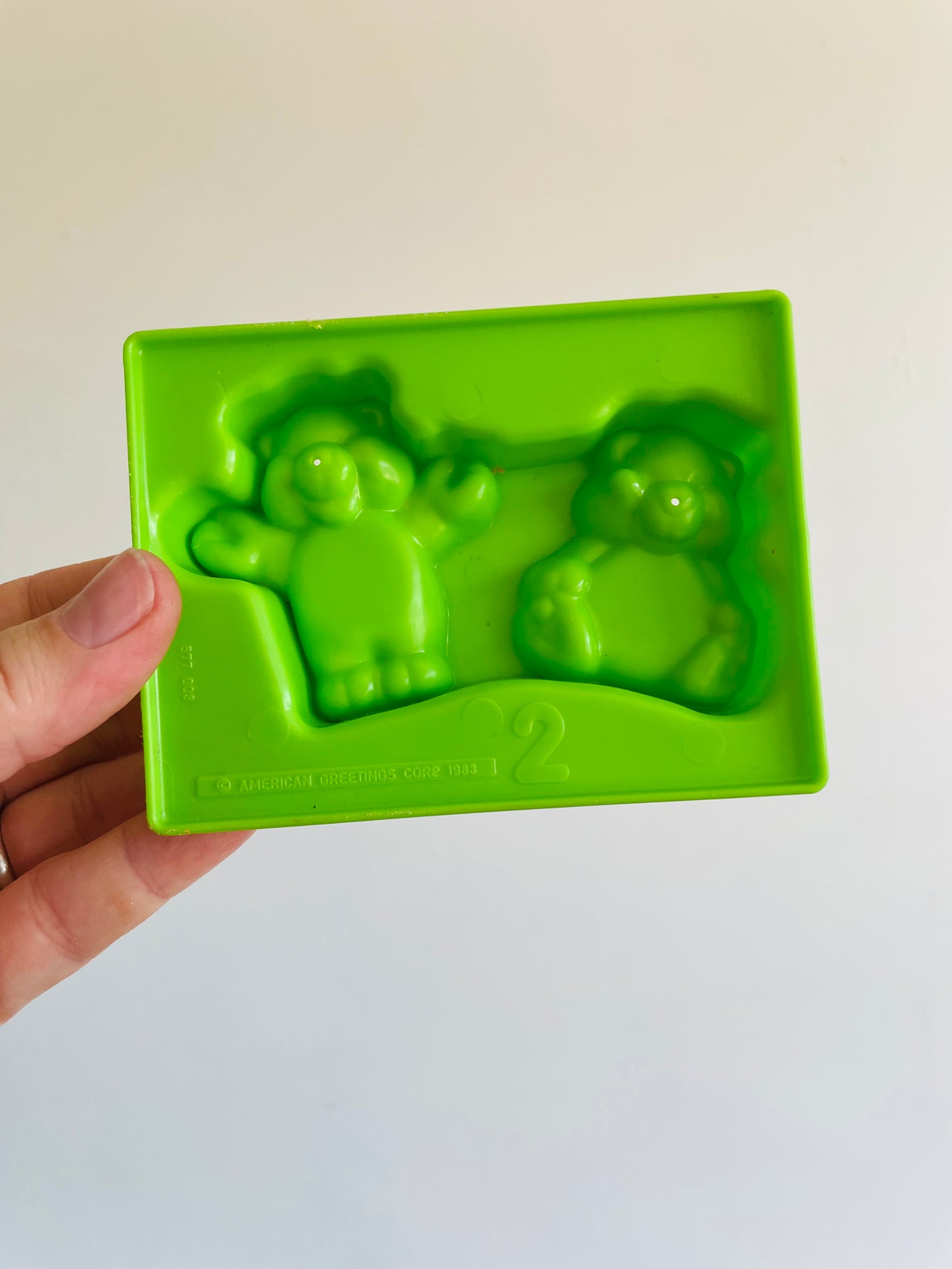 1983 American Greetings Corp Care Bears Play-Doh Molds - Set of 4 Pieces - Cloud Car & Molds for Bears and Symbols