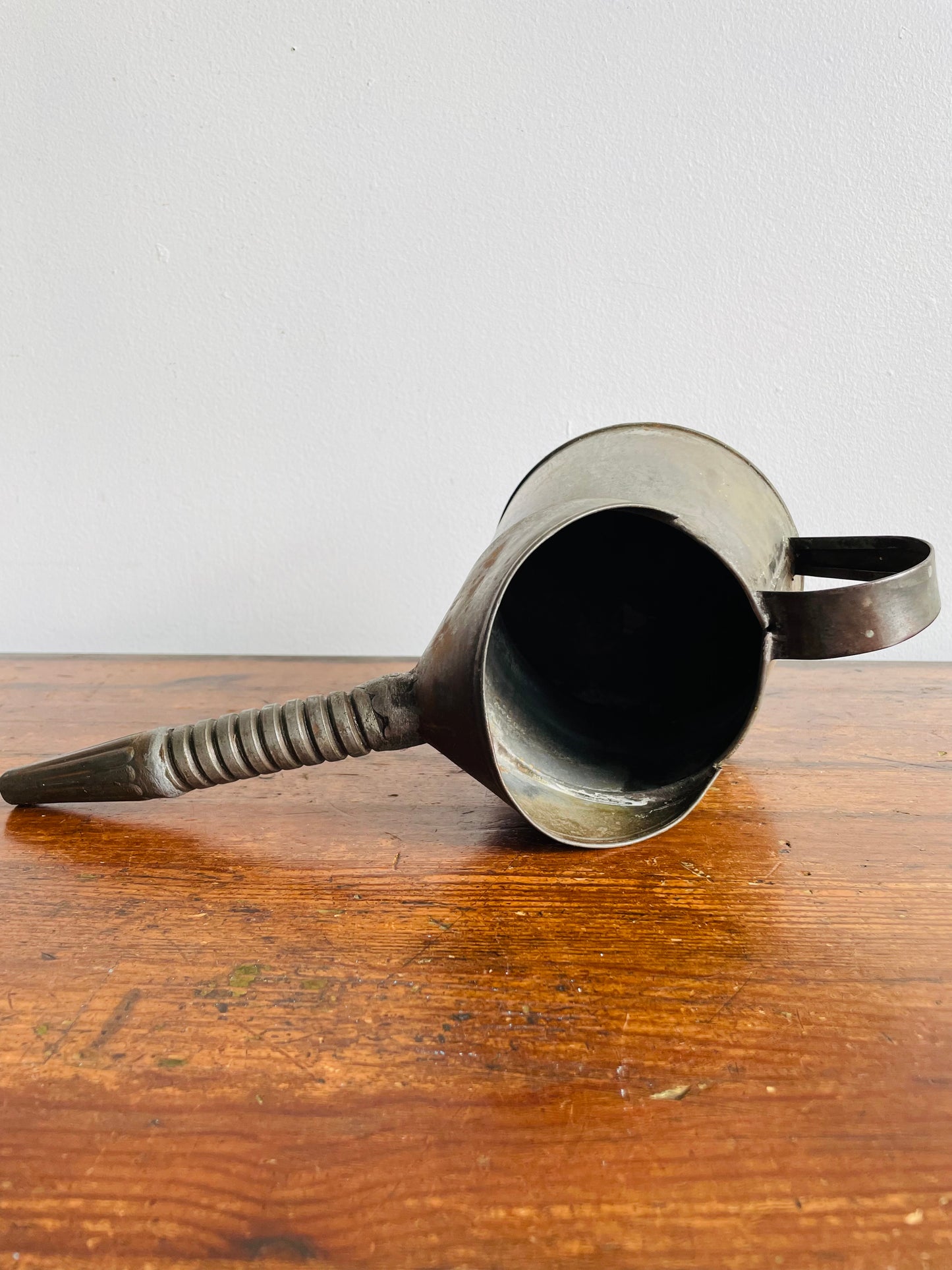 Rustic Farmhouse Quart General Steel Wares Limited Oil Can with Bendable Spout & Handle - Great for Flowers!