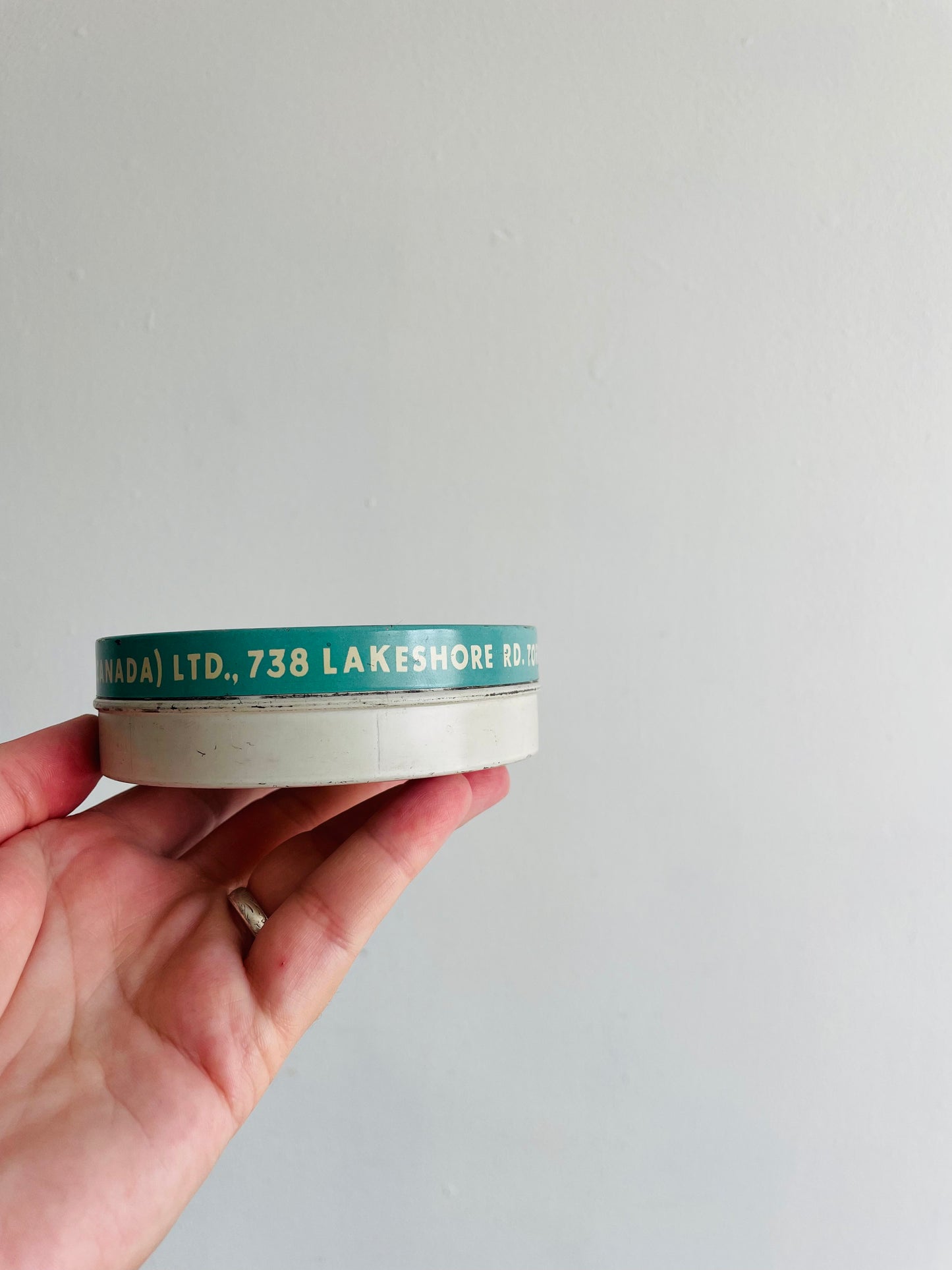 Ofrex Speedfix Toronto Canada Self-Adhesive Tape Container Tin with Lid - Made in England - Perfect for Storing Small Items!