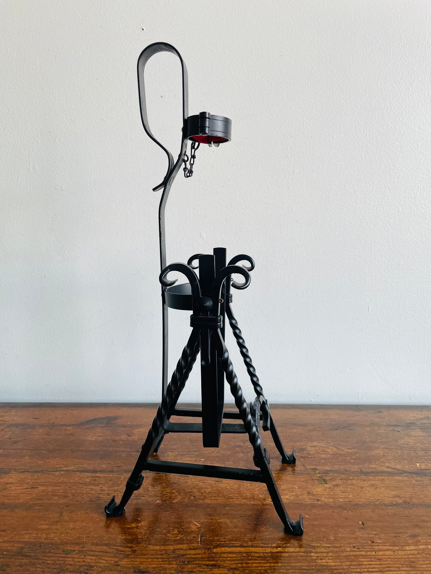 1960s Asbach Uralt Brandy Bottle Iron Swing Pour Cradle #1