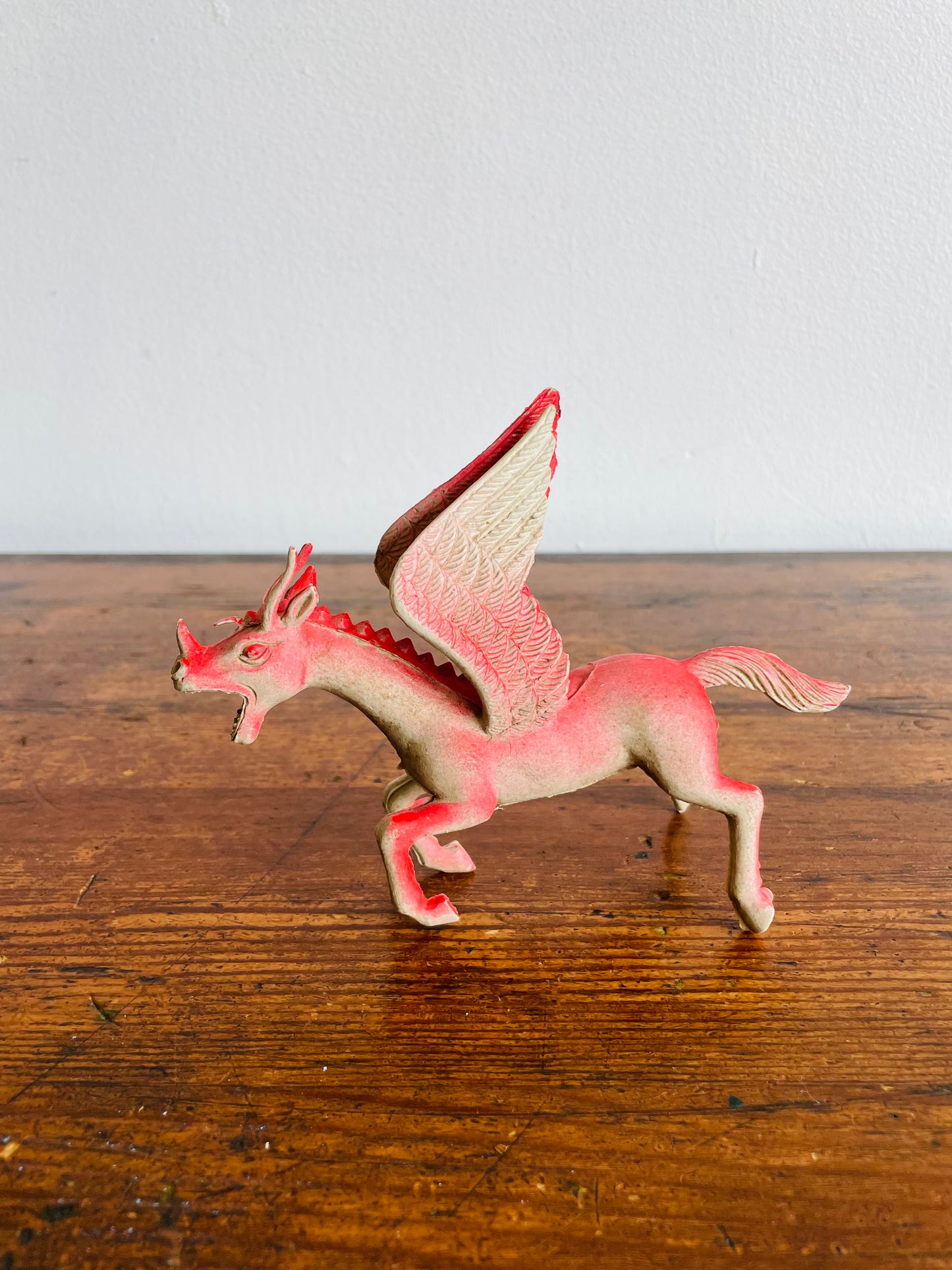 Imperial Dragons & Daggers Pink Flying Pegasus Dragon Flying Monster Figurine - Made in Hong Kong