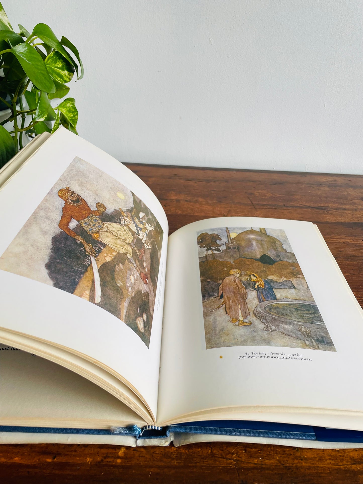 Arabian Nights Hardcover Book - Classic Collector's Series Selection of Tales Retold by Laurence Houseman & Illustrated by Edmund Duluc (1983)