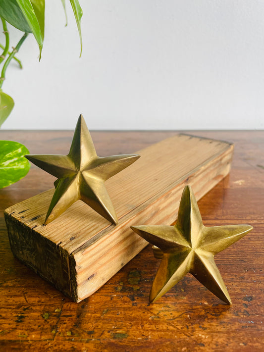 Solid Brass Nautical Star Napkin Ring Holders - Set of 2