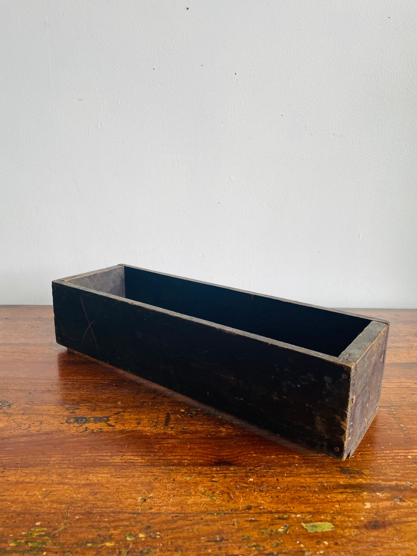 Vintage Slim Wooden Crate Box - From a Barn in Haldimand County - ONE CRATE - Crate A