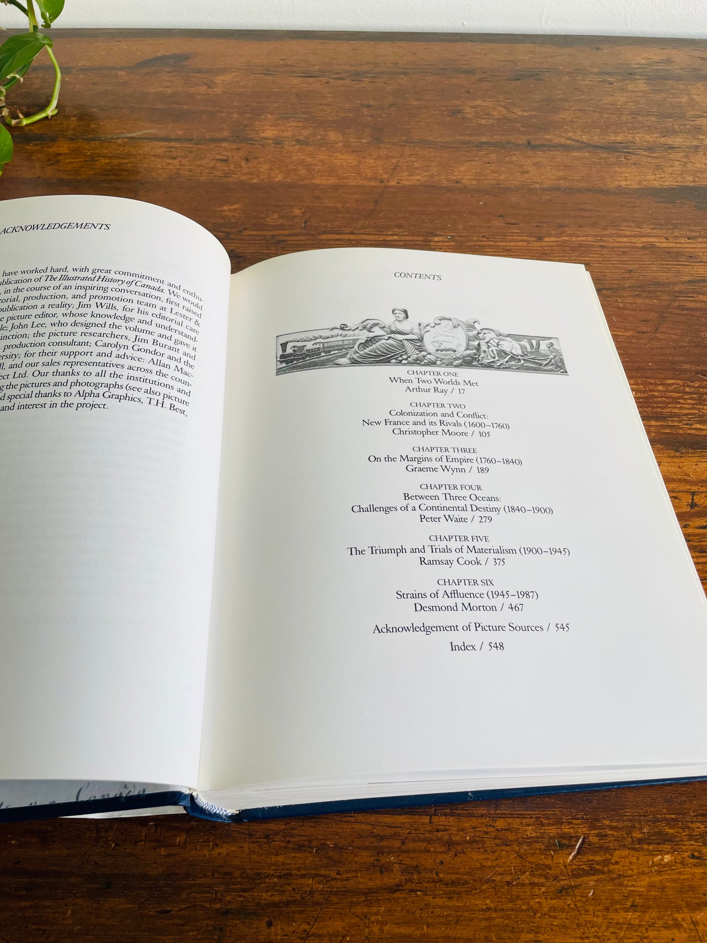 The Illustrated History of Canada Hardcover Book Edited by Craig Brown (1987)