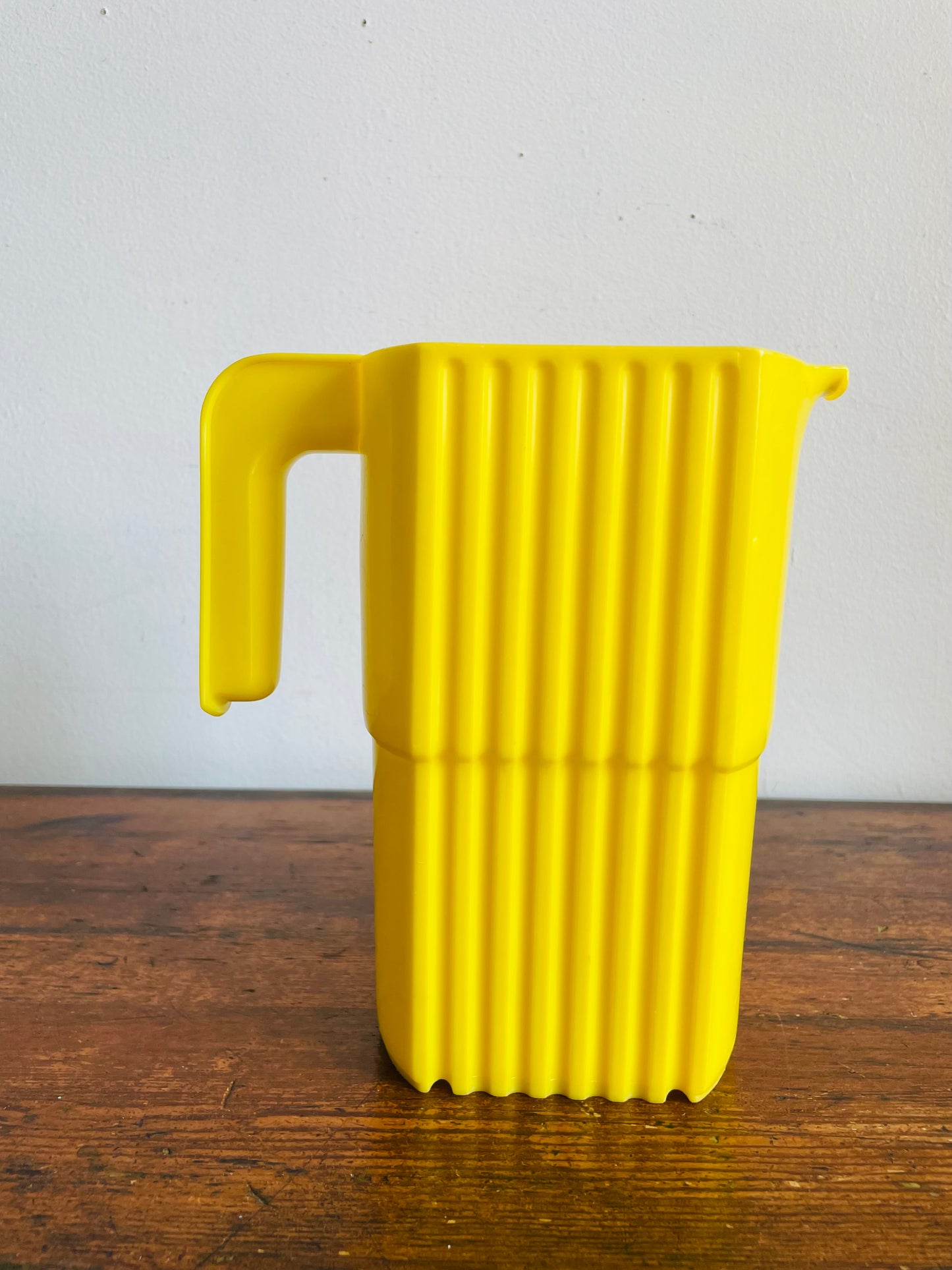 Vintage Bright Yellow with Ribbed Design IPL Milk Bag Pitcher Jug - Also Great for Watering Plants!