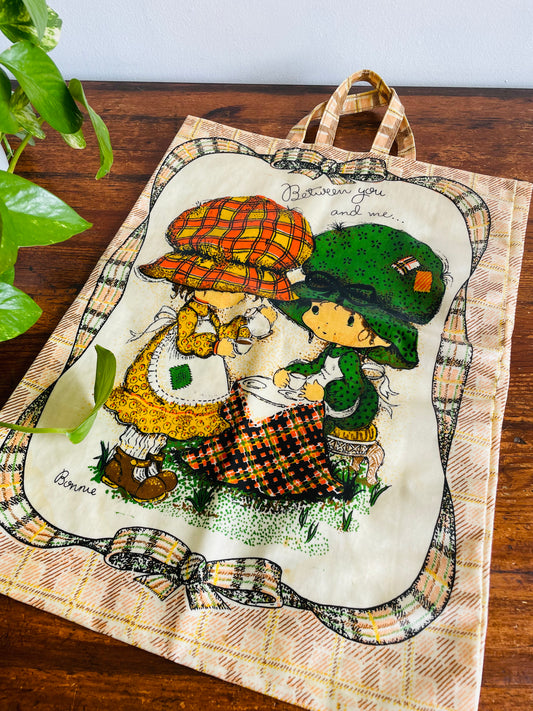 Between You and Me... Bonnie Vinyl Shopping Bag Tote - A Minky Product Made in England