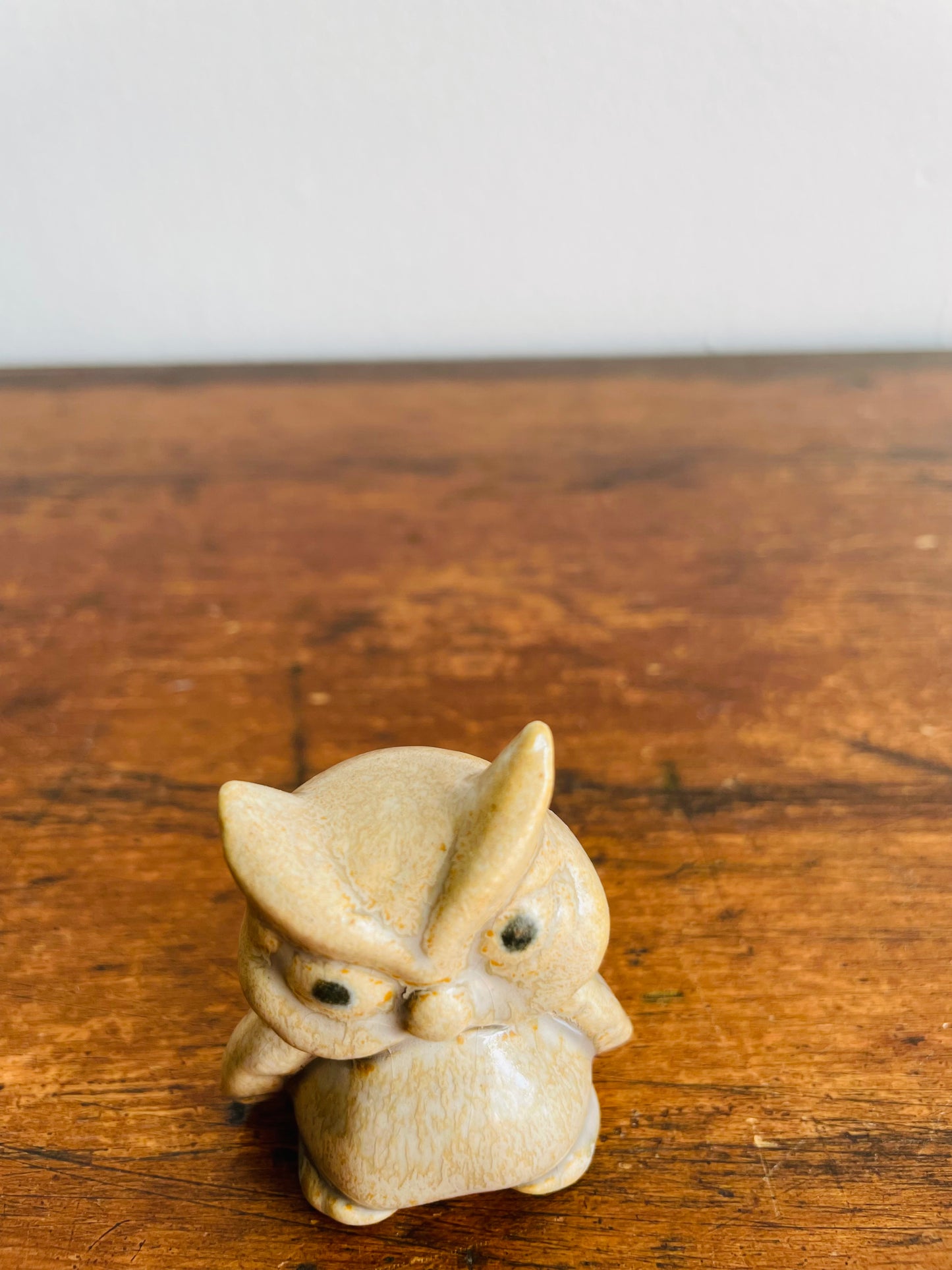 Mini Glazed Owl Figurine - Ting Things Hand Crafted in Canada