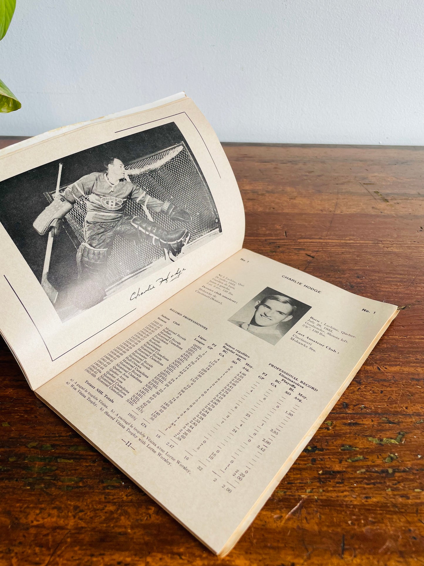 Montreal Canadiens 1966-1967 Yearbook Paper Booklet - L'Annuaire du Canadien