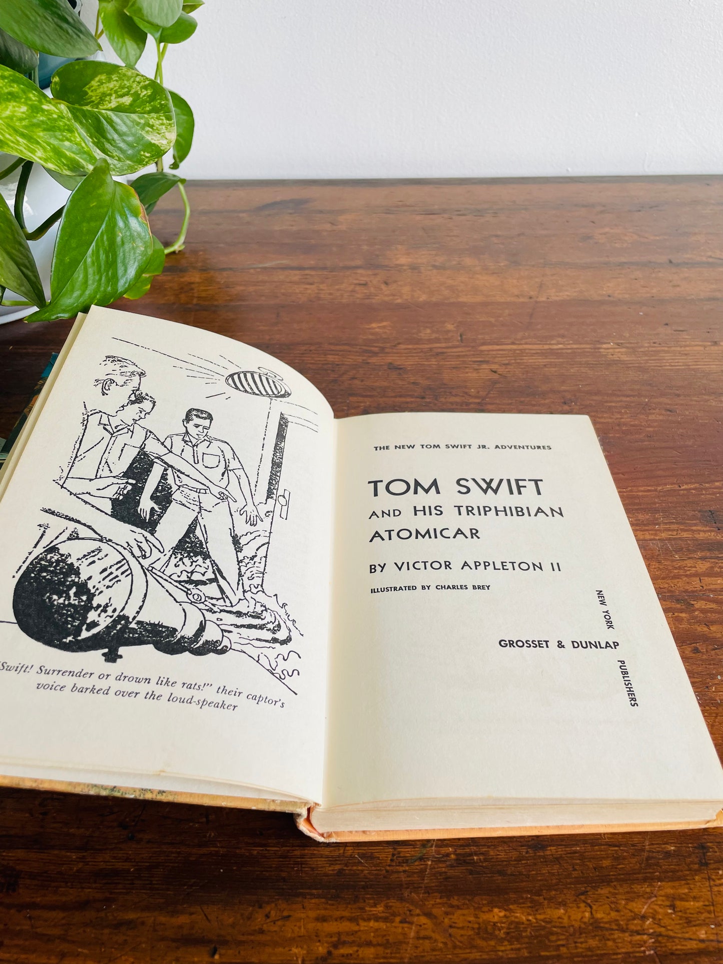Tom Swift and His Triphibian Atomicar Hardcover Book by Victor Appleton II (1962)