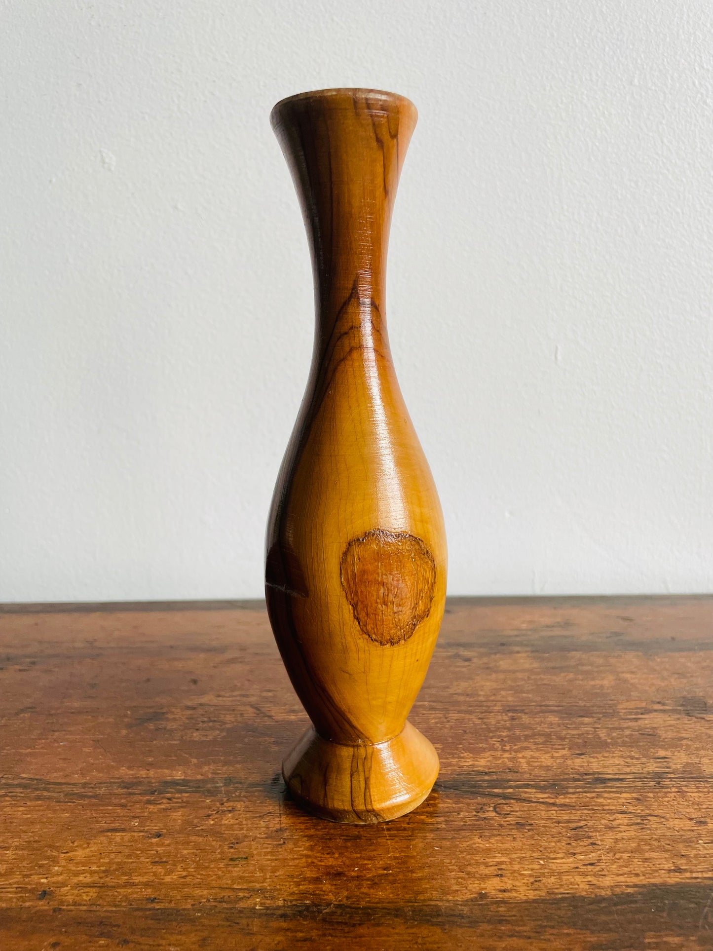 Beautifully Sculpted Wood Bud Vase