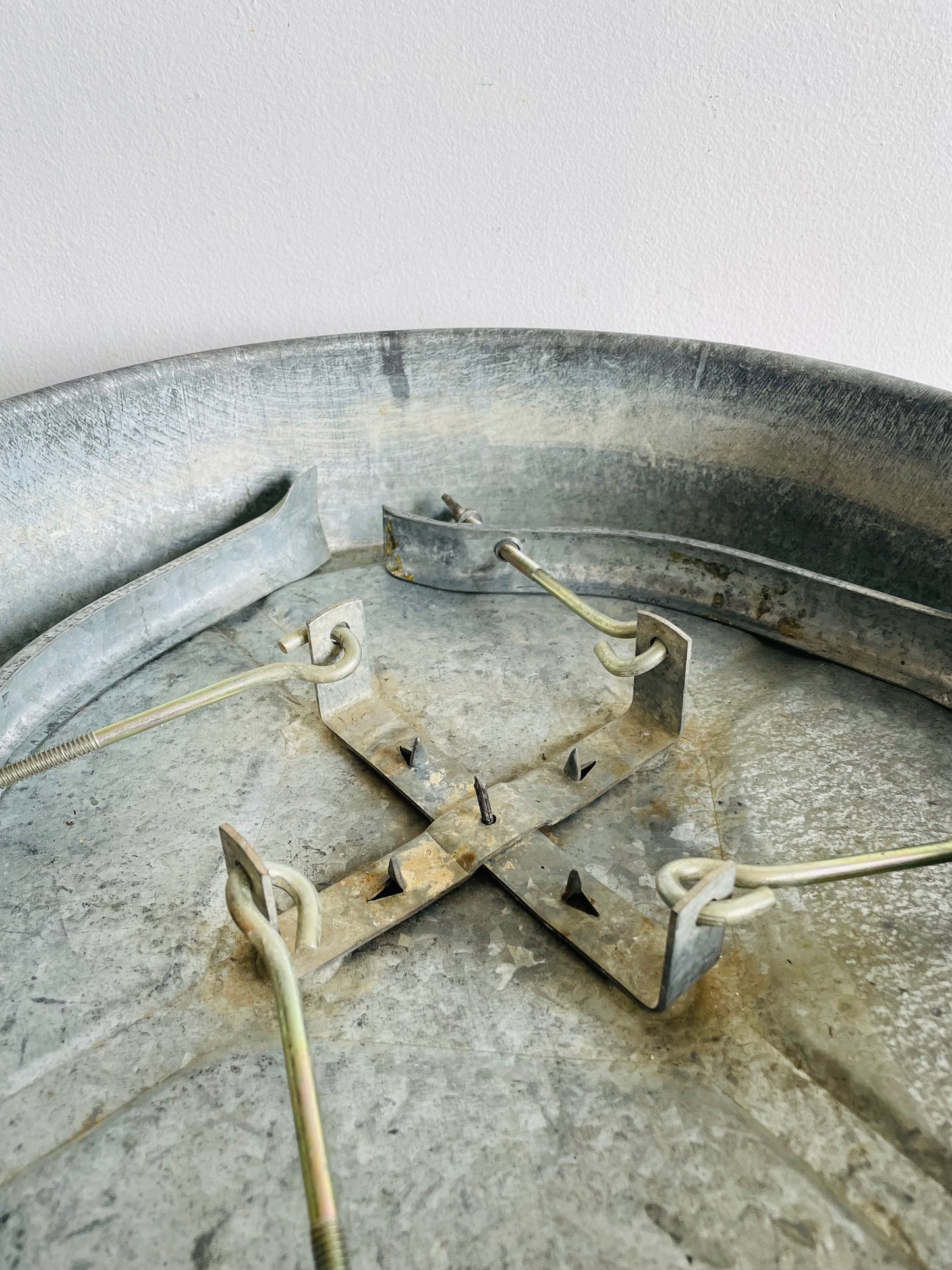 Galvanized Steel Gunnard 4 Brace No Problem Tree Stand - Less Watering, No Branch Cutting, Holds Crooked Trees Straight, Won't Rust!